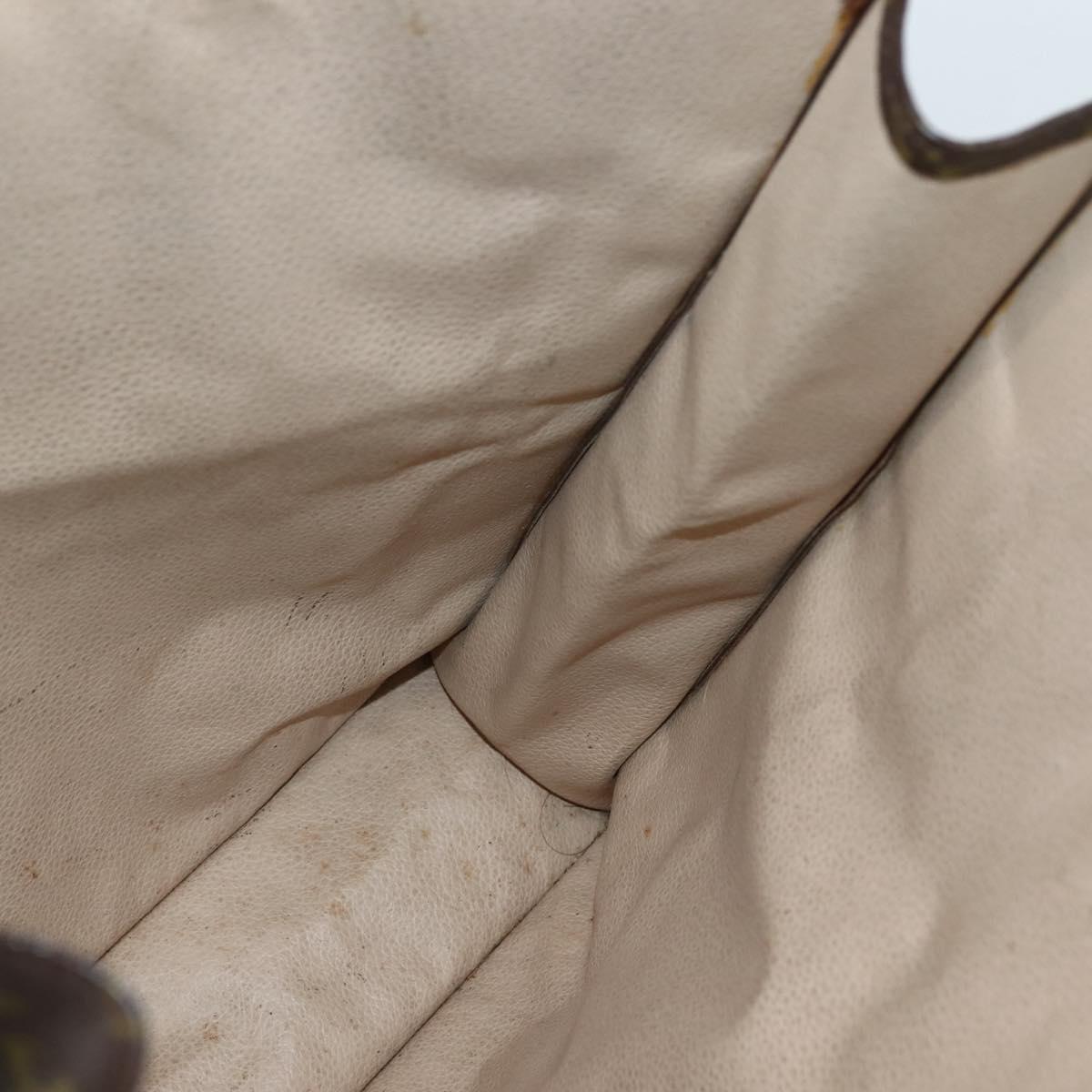 LOUIS VUITTON Monogram Sac Plat Hand Bag M51140 LV Auth 141606