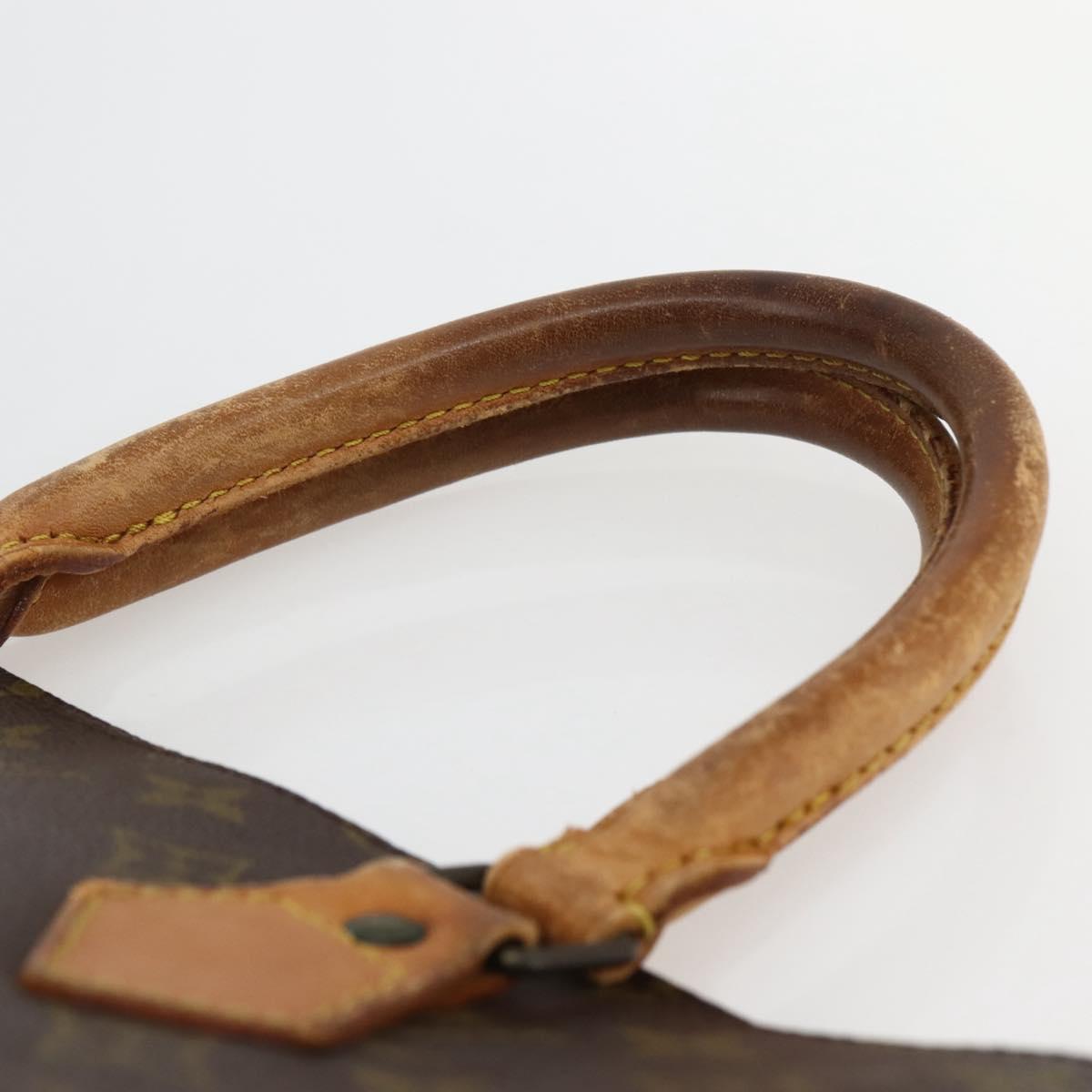 LOUIS VUITTON Monogram Sac Plat Hand Bag M51140 LV Auth 141606