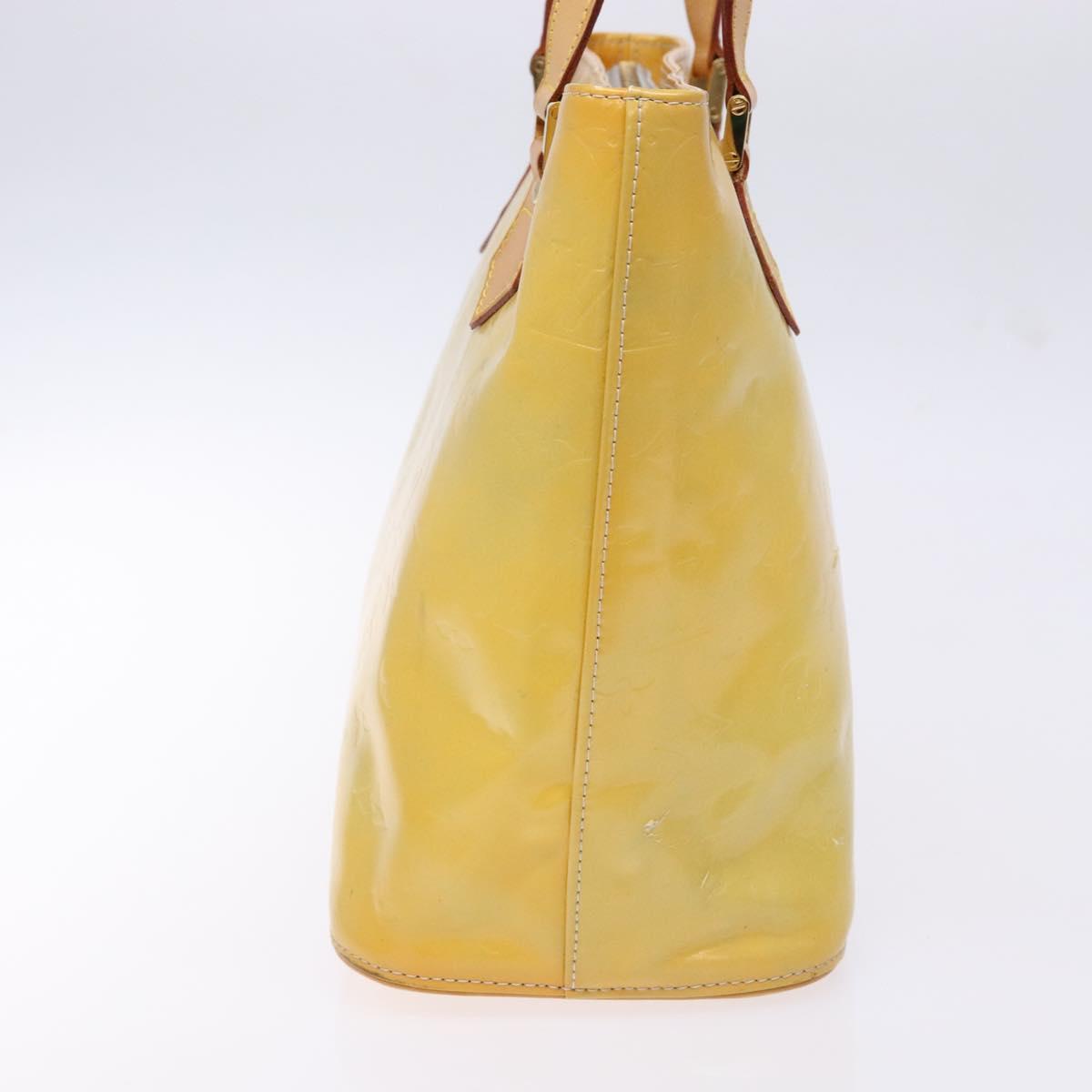 LOUIS VUITTON Monogram Vernis Houston Hand Bag Gris M91053 LV Auth 141607