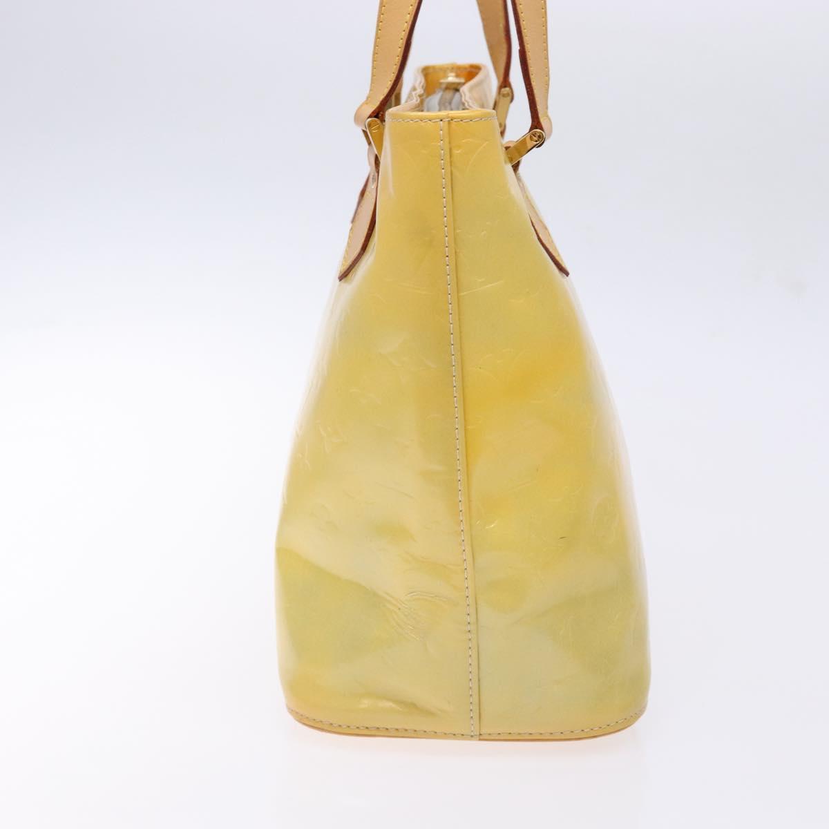 LOUIS VUITTON Monogram Vernis Houston Hand Bag Gris M91053 LV Auth 141607