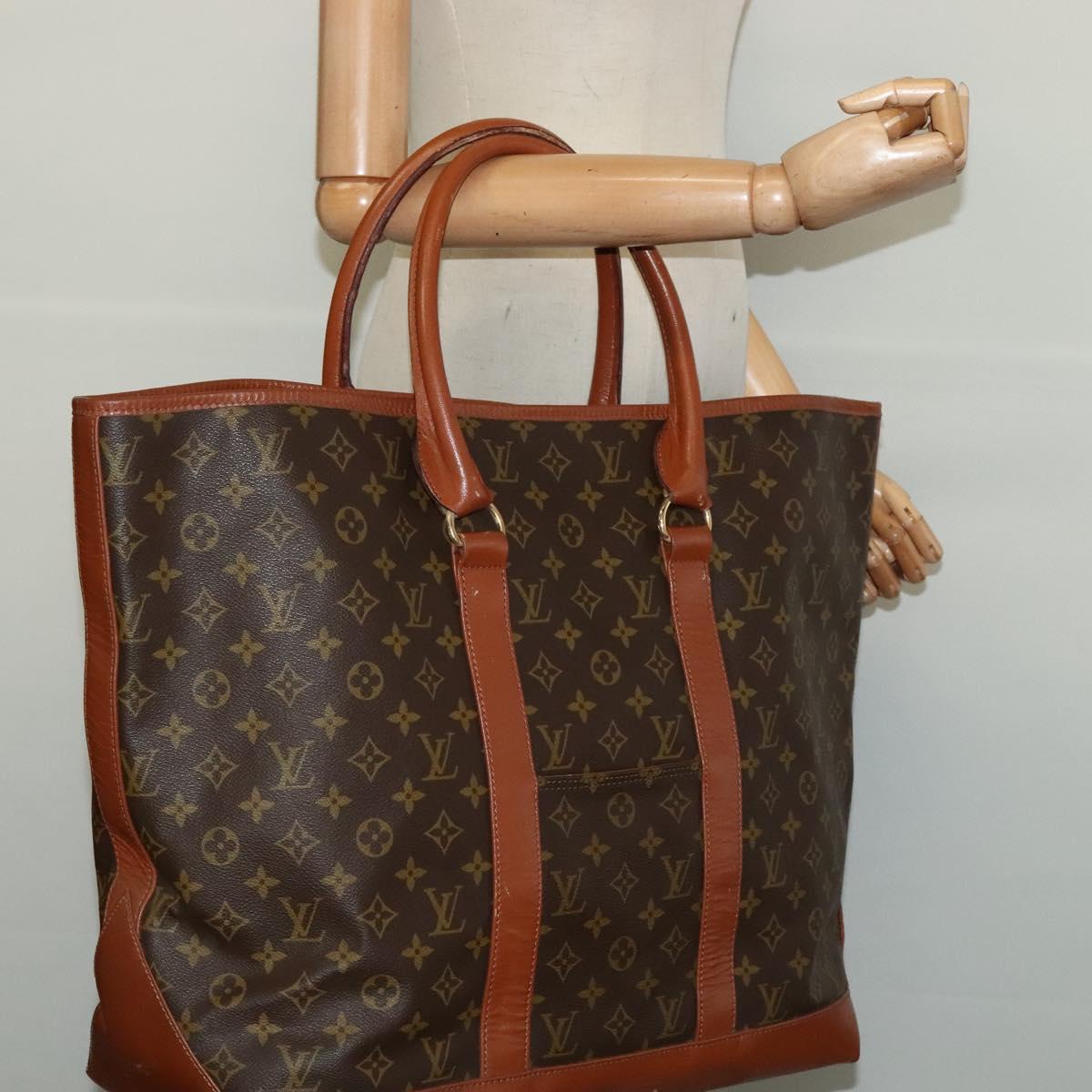 LOUIS VUITTON Monogram Sac Weekend GM Tote Bag M42420 LV Auth 141622