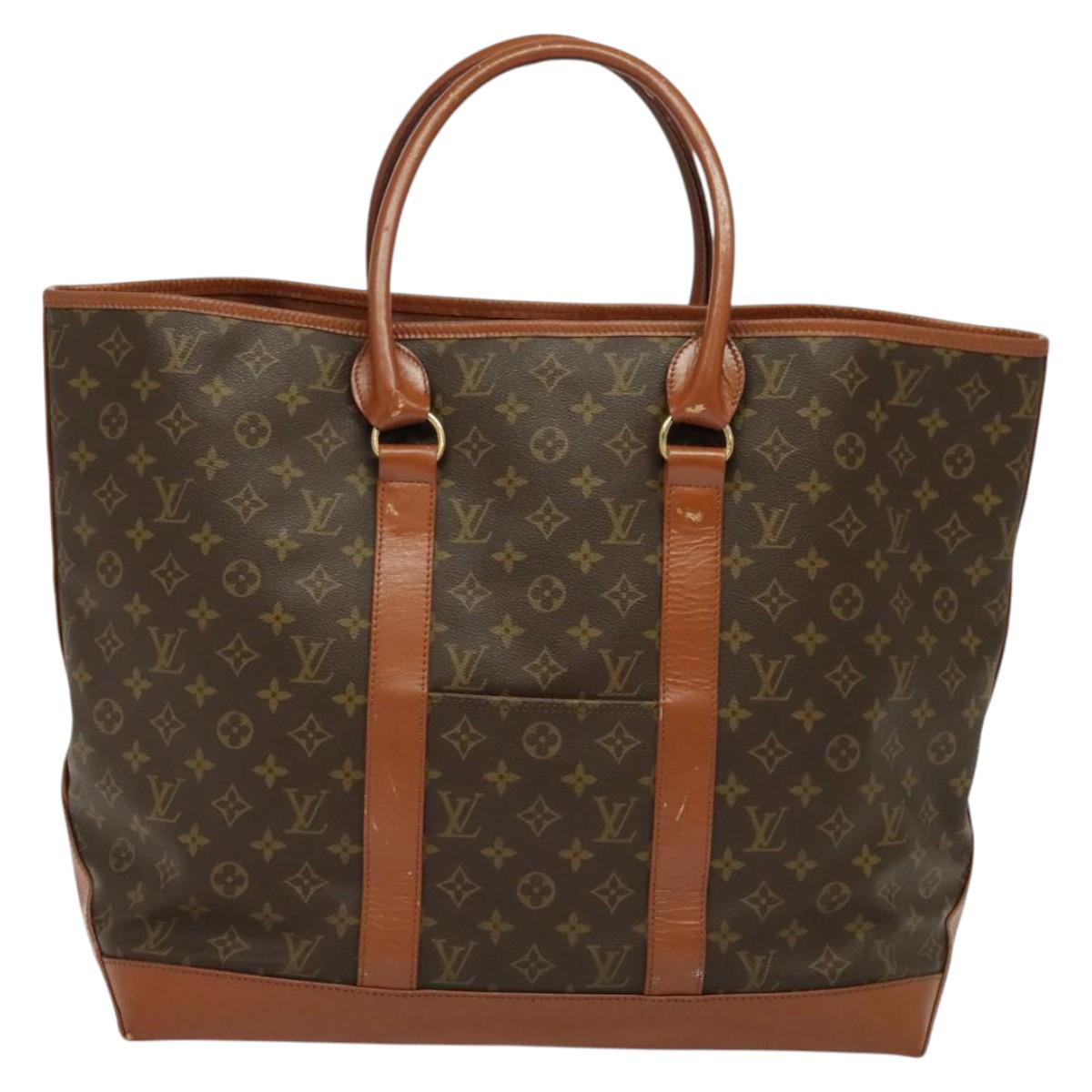 LOUIS VUITTON Monogram Sac Weekend GM Tote Bag M42420 LV Auth 141622