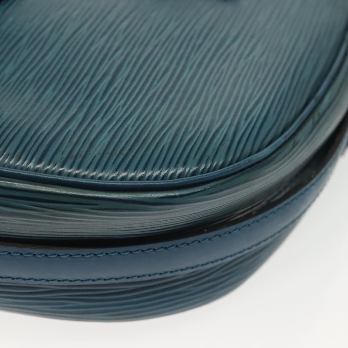 LOUIS VUITTON Epi June Feuille Shoulder Bag Blue M52155 LV Auth 141626