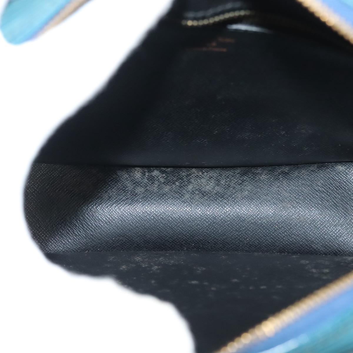 LOUIS VUITTON Epi June Feuille Shoulder Bag Blue M52155 LV Auth 141626