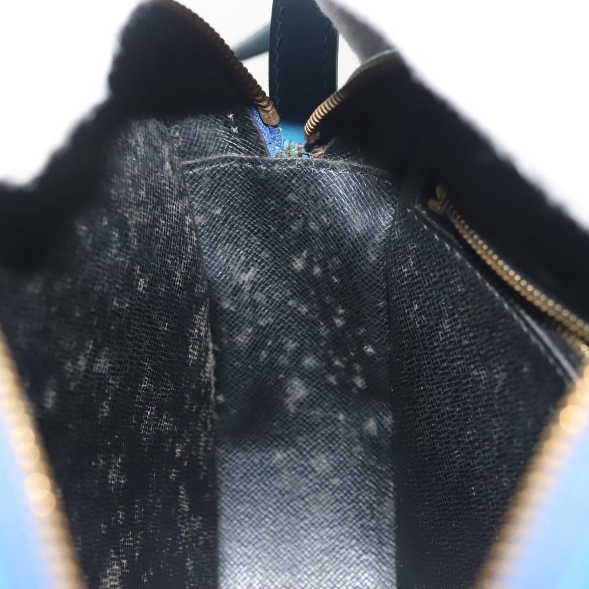 LOUIS VUITTON Epi June Feuille Shoulder Bag Blue M52155 LV Auth 141626