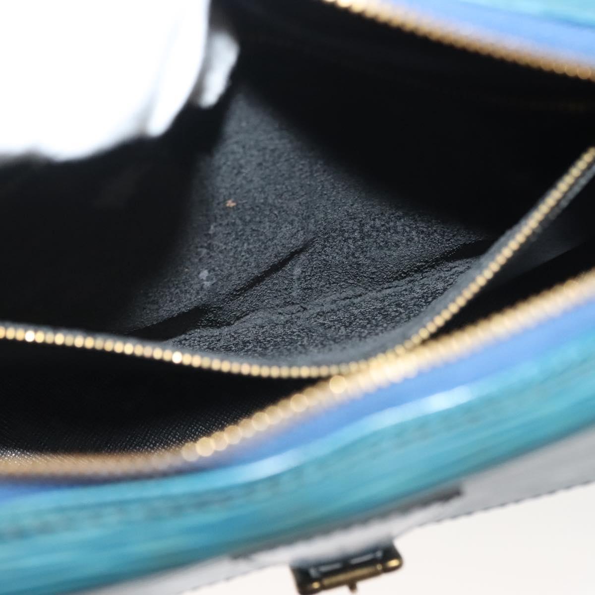 LOUIS VUITTON Epi June Feuille Shoulder Bag Blue M52155 LV Auth 141626