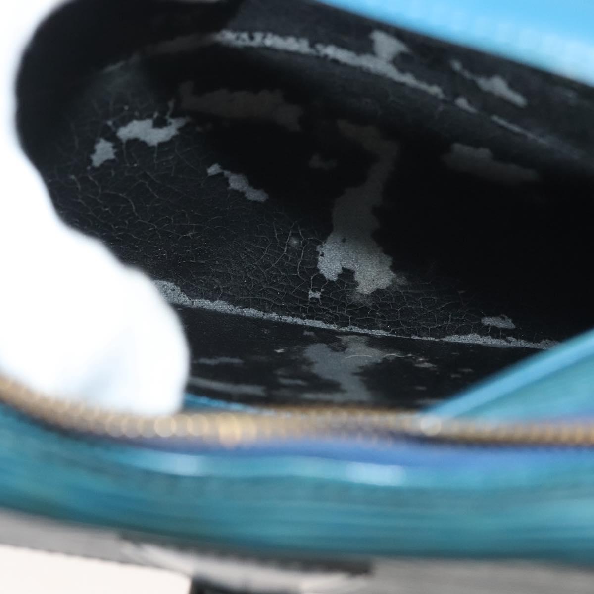 LOUIS VUITTON Epi June Feuille Shoulder Bag Blue M52155 LV Auth 141626