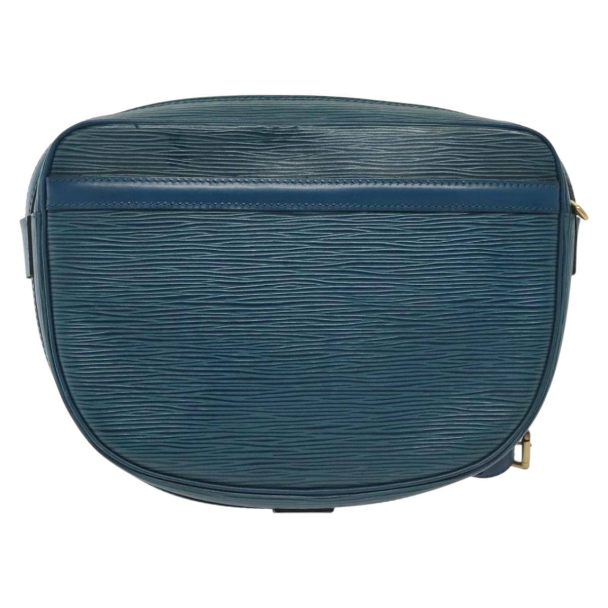 LOUIS VUITTON Epi June Feuille Shoulder Bag Blue M52155 LV Auth 141626