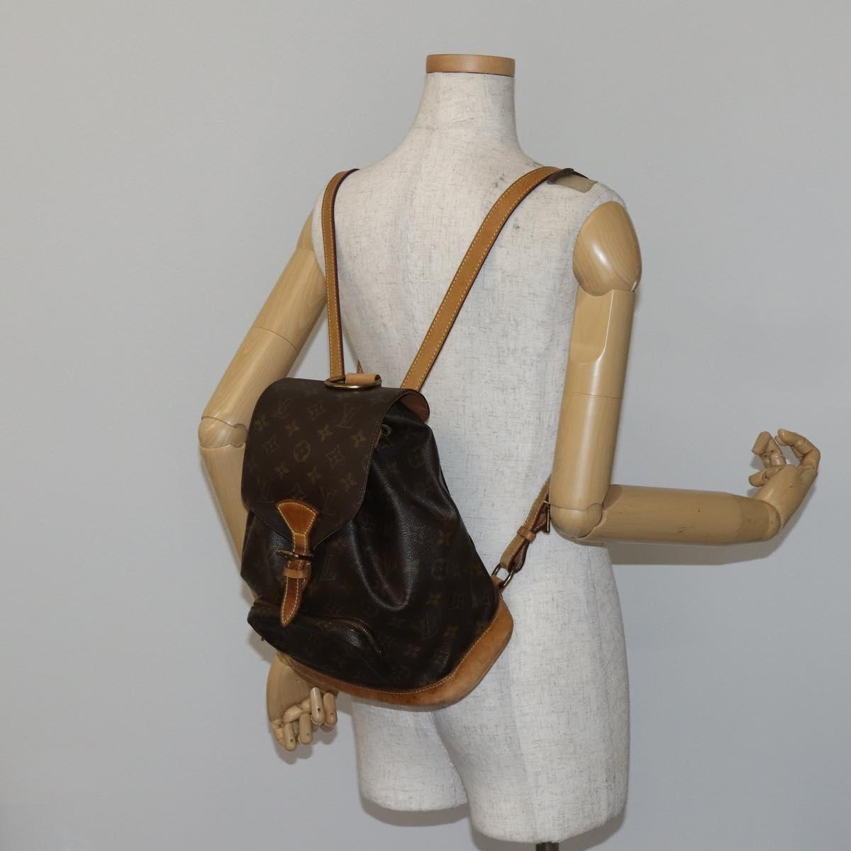 LOUIS VUITTON Monogram Montsouris MM Backpack M51136 LV Auth 141637