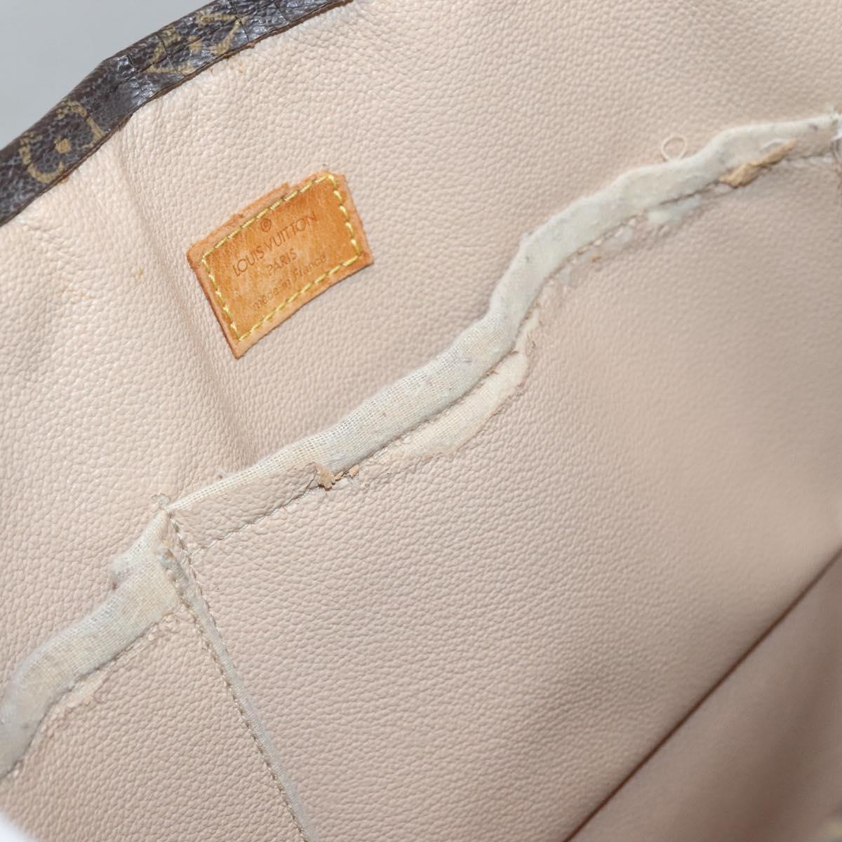 LOUIS VUITTON Monogram Sac Plat Hand Bag M51140 LV Auth 141640