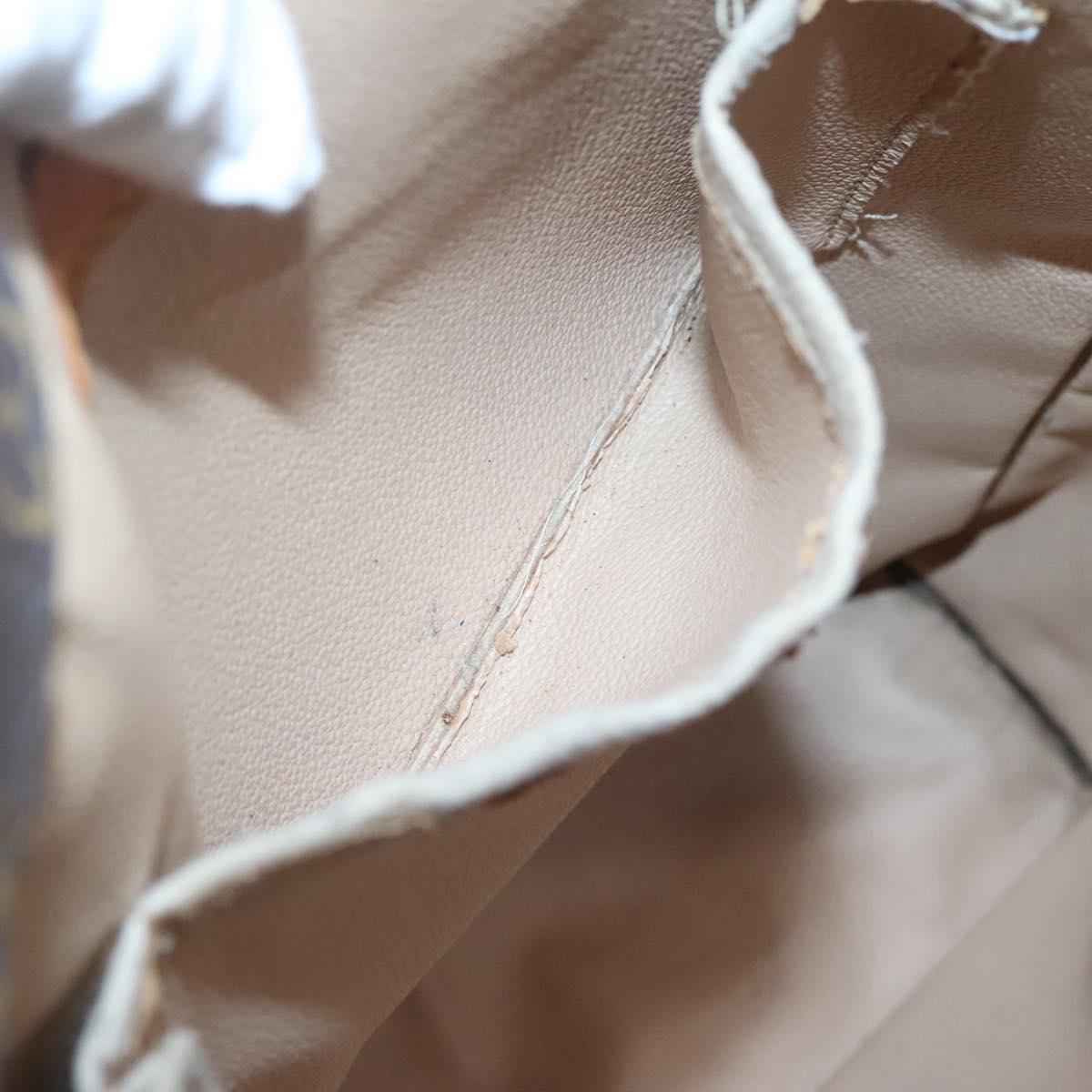 LOUIS VUITTON Monogram Sac Plat Hand Bag M51140 LV Auth 141640