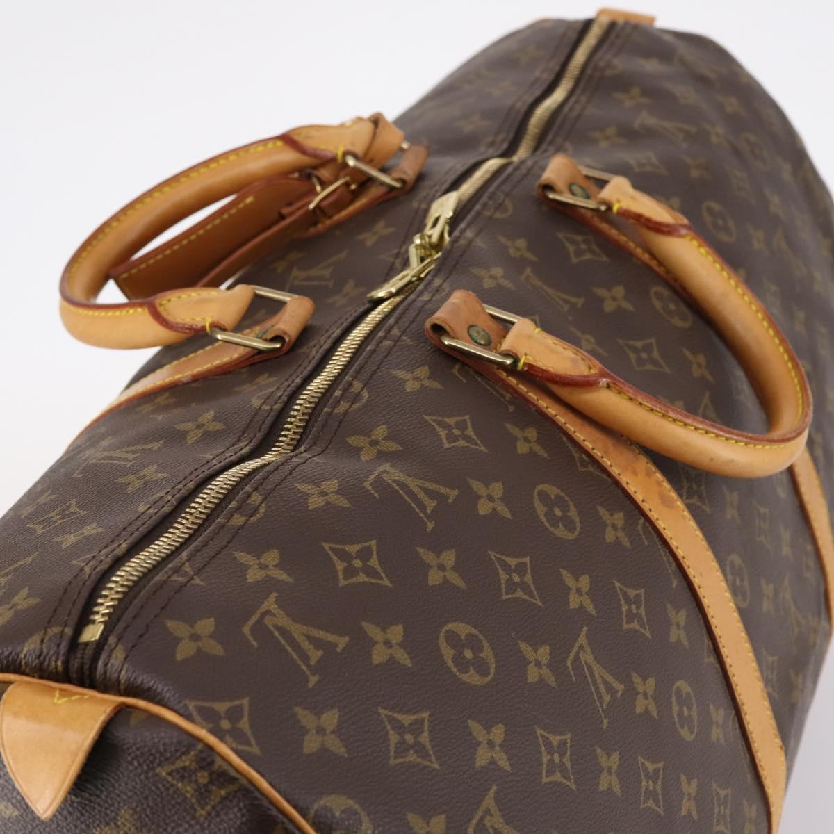 LOUIS VUITTON Monogram Keepall 55 Boston Bag M41424 LV Auth 141641