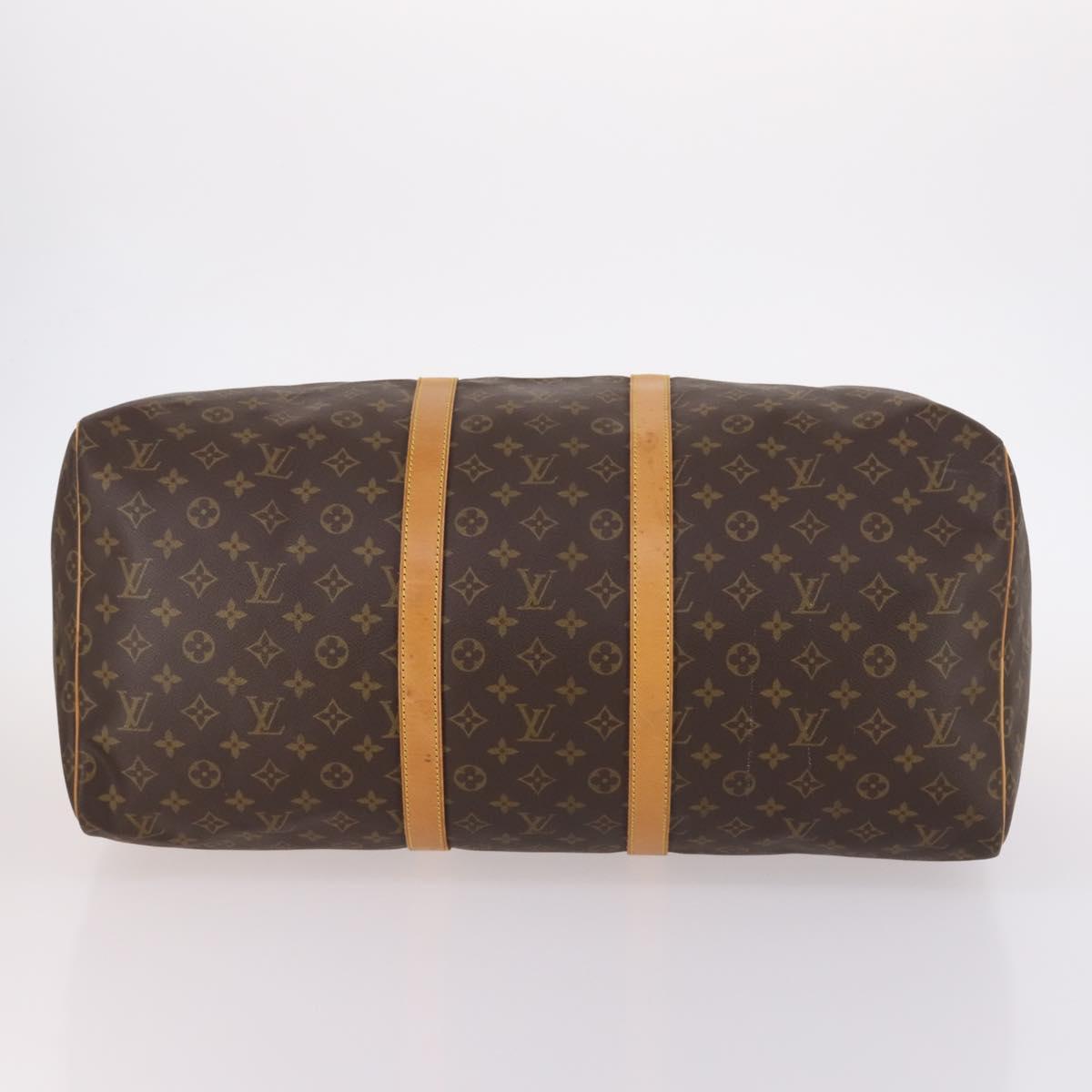 LOUIS VUITTON Monogram Keepall 55 Boston Bag M41424 LV Auth 141641