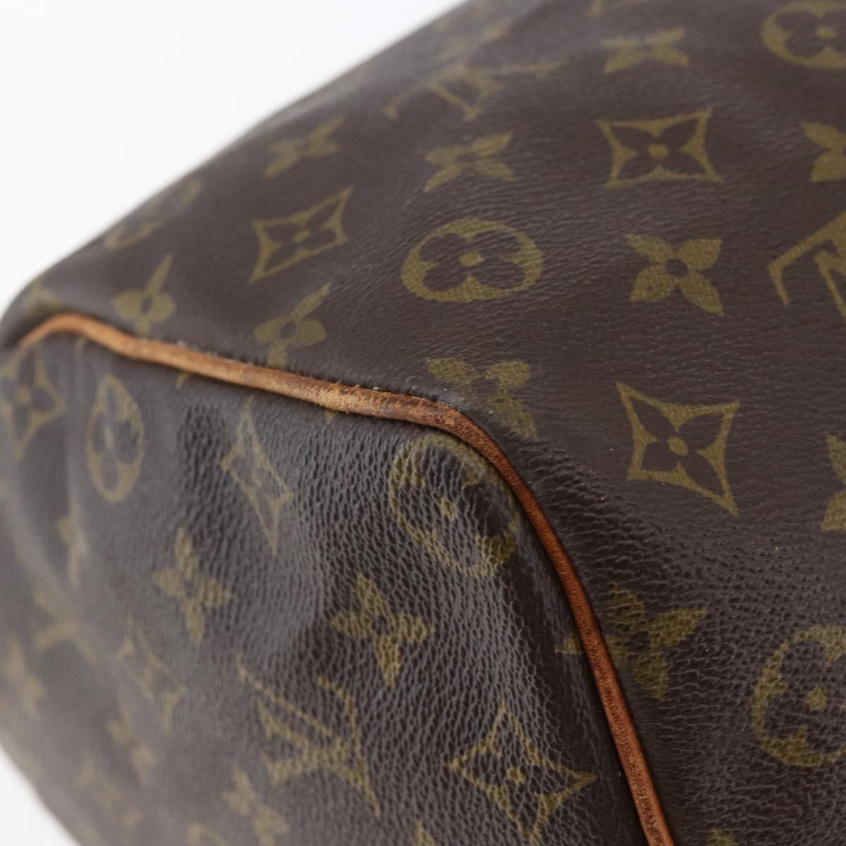 LOUIS VUITTON Monogram Speedy 35 Hand Bag M41524 LV Auth 141644