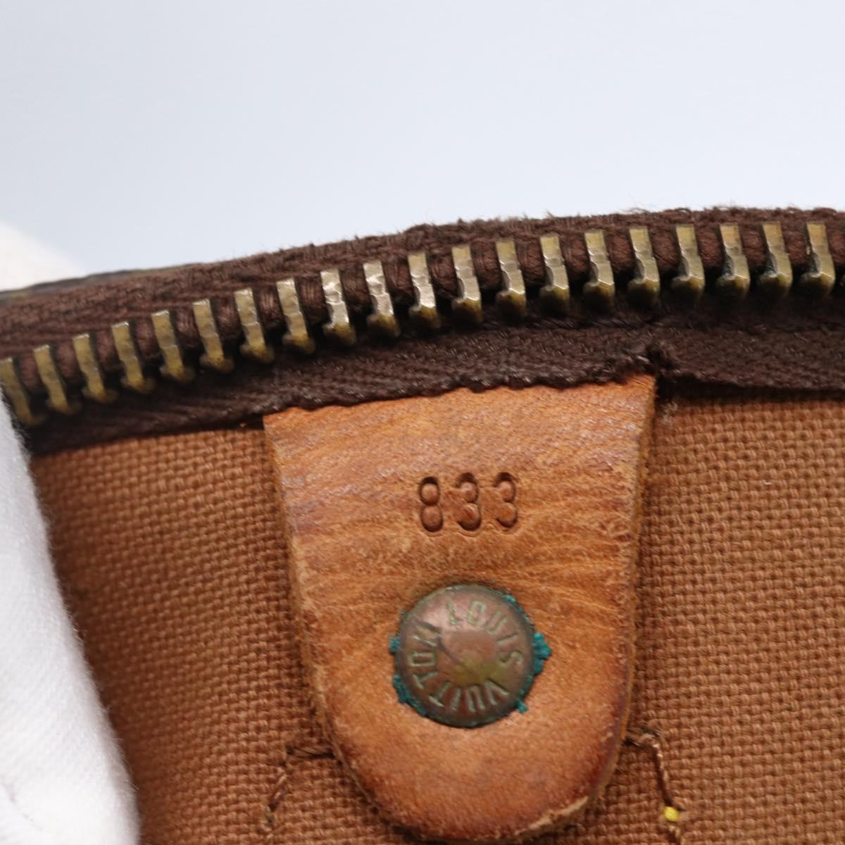 LOUIS VUITTON Monogram Speedy 35 Hand Bag M41524 LV Auth 141644