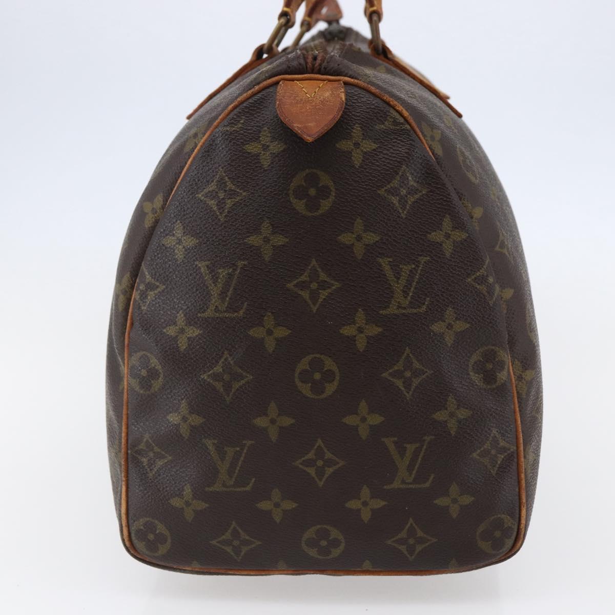 LOUIS VUITTON Monogram Speedy 35 Hand Bag M41524 LV Auth 141644