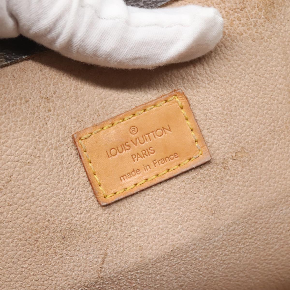 LOUIS VUITTON Monogram Sac Plat Hand Bag M51140 LV Auth 141645