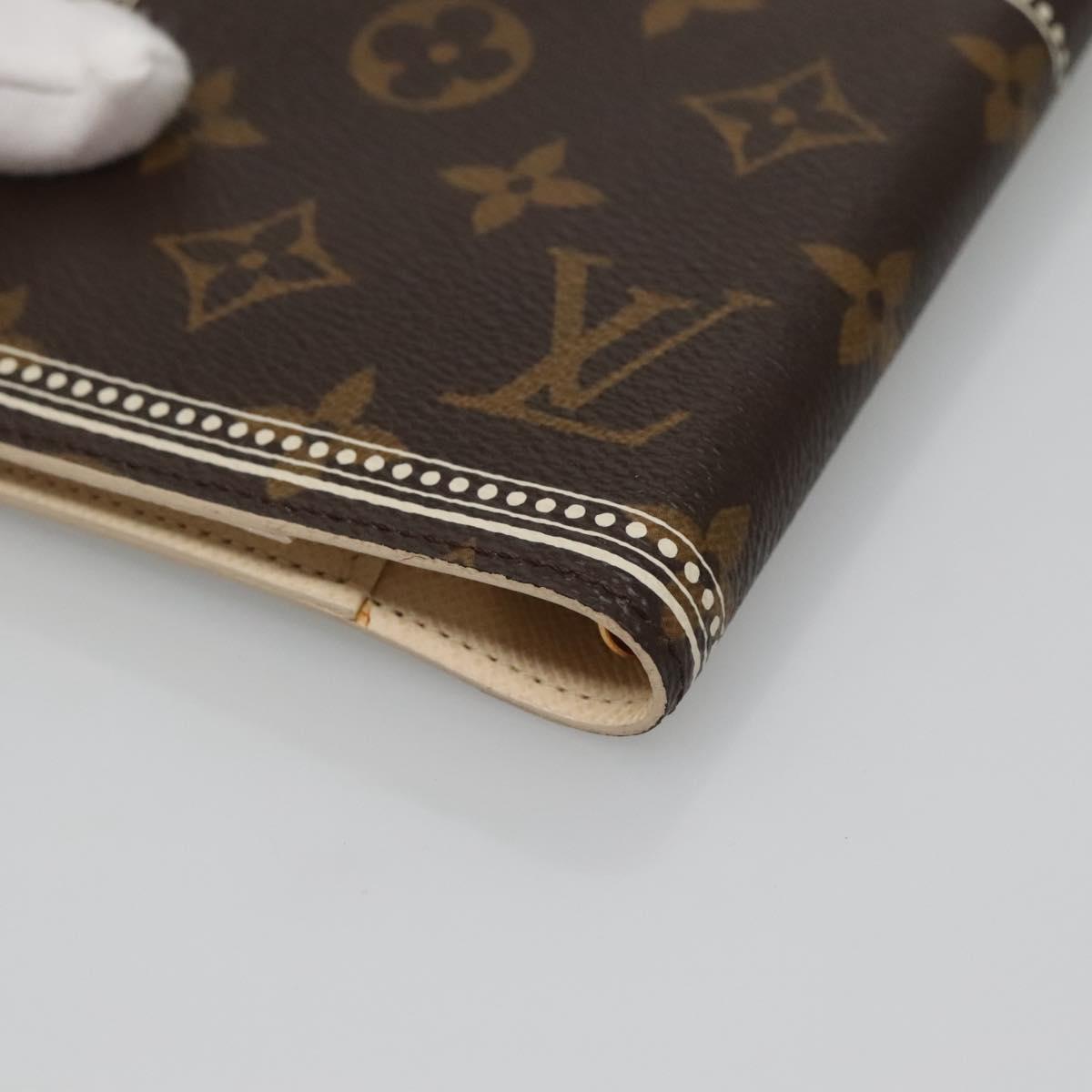LOUIS VUITTON Monogram Malvoire Agenda PM Day Planner Cover R20965 Auth 141663
