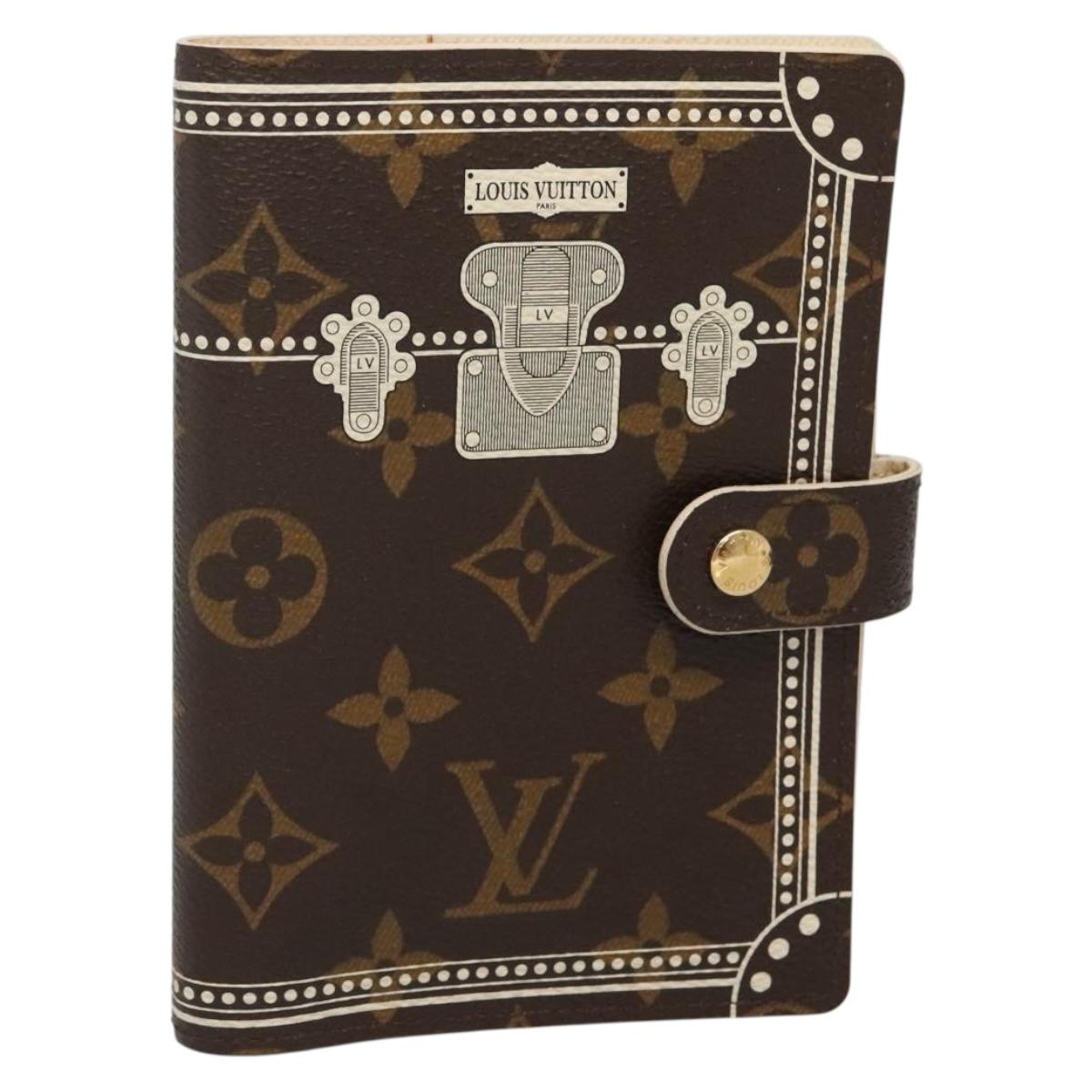 LOUIS VUITTON Monogram Malvoire Agenda PM Day Planner Cover R20965 Auth 141663
