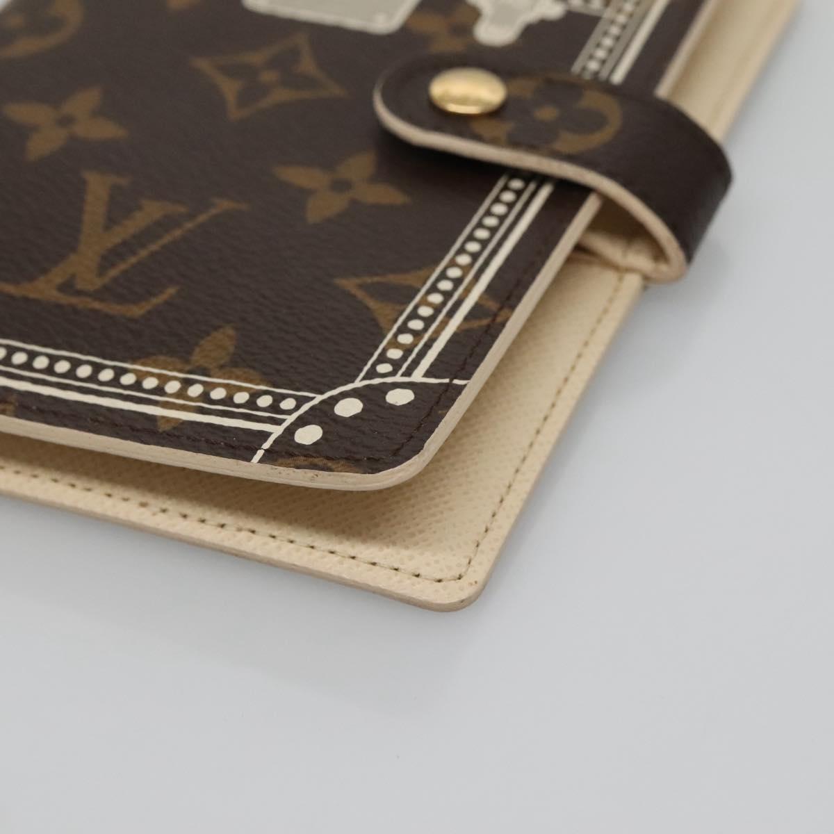 LOUIS VUITTON Monogram Malvoire Agenda PM Day Planner Cover R20965 Auth 141663
