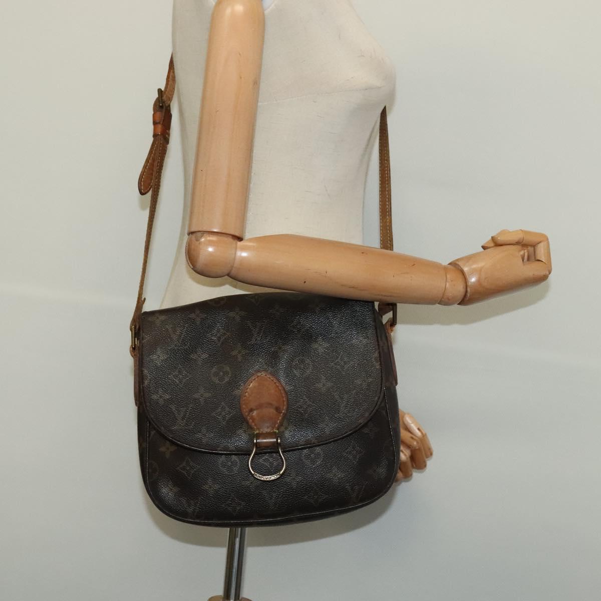 LOUIS VUITTON Monogram Saint Cloud GM Shoulder Bag M51242 LV Auth 141672