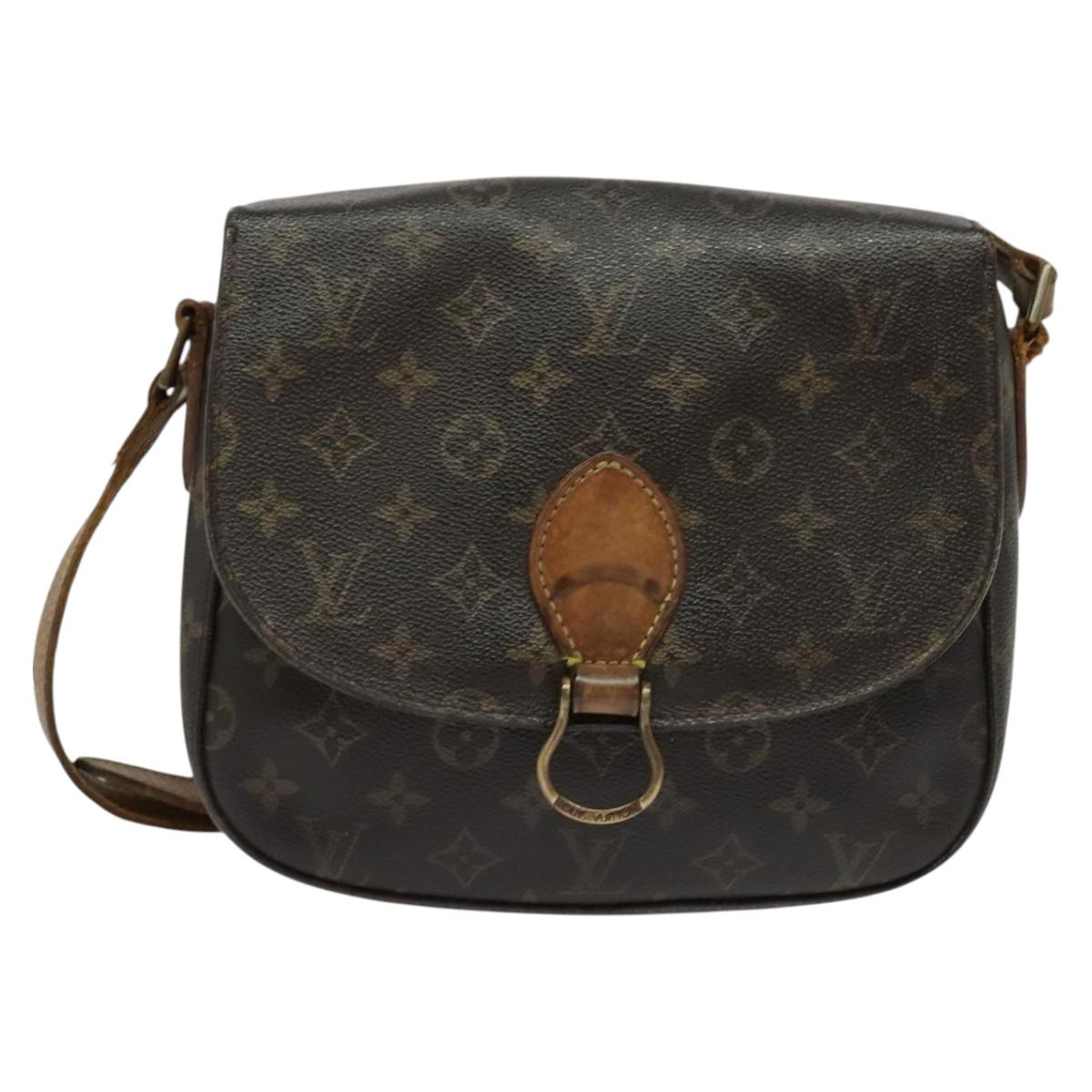 LOUIS VUITTON Monogram Saint Cloud GM Shoulder Bag M51242 LV Auth 141672