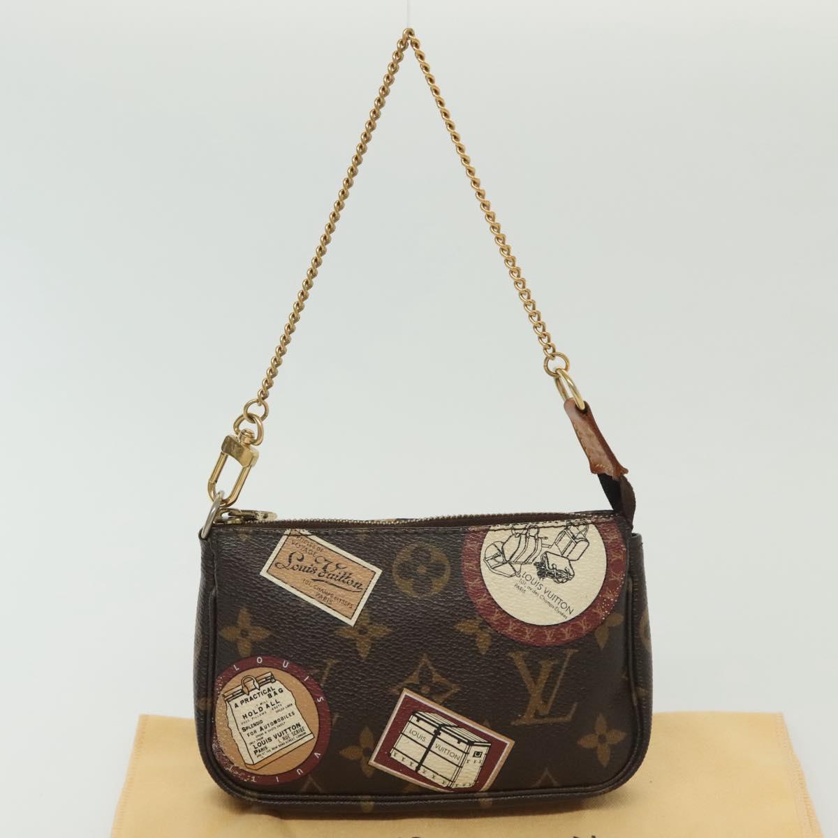 LOUIS VUITTON Monogram Patch Mini Pochette Accessoires Pouch M95804 Auth 141677V