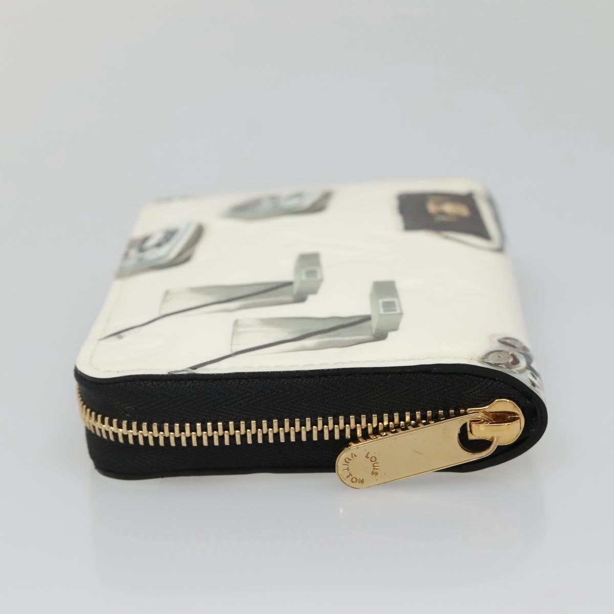 LOUIS VUITTON Vernis Sticker Print Nicola Geschier White M50372 Auth 141690V