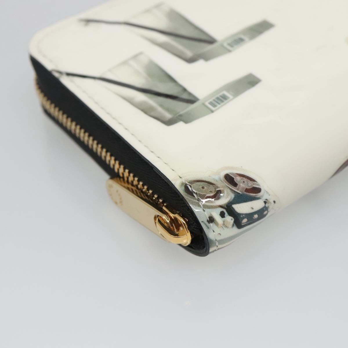 LOUIS VUITTON Vernis Sticker Print Nicola Geschier White M50372 Auth 141690V