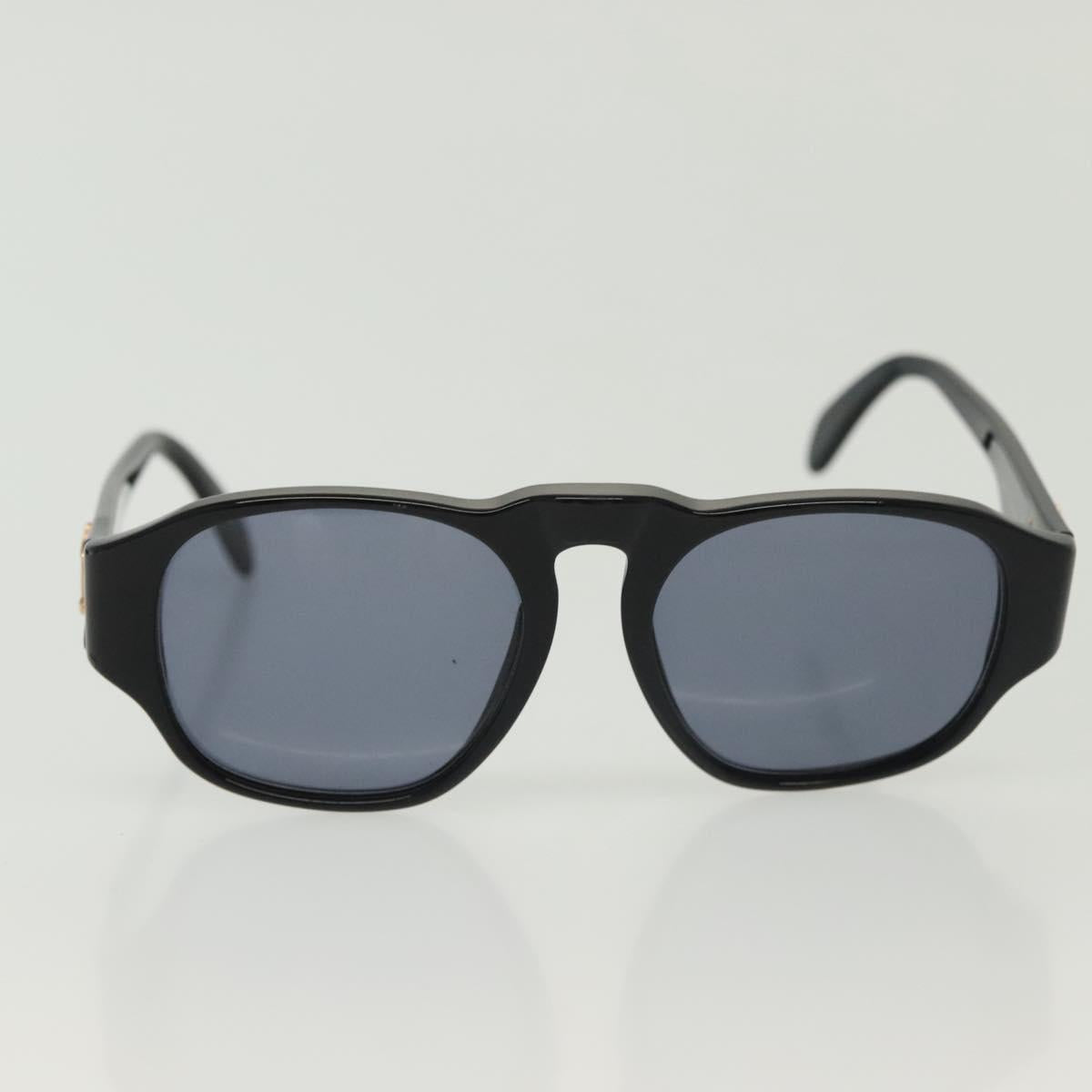 CHANEL Sunglasses Plastic Black CC Auth 141693