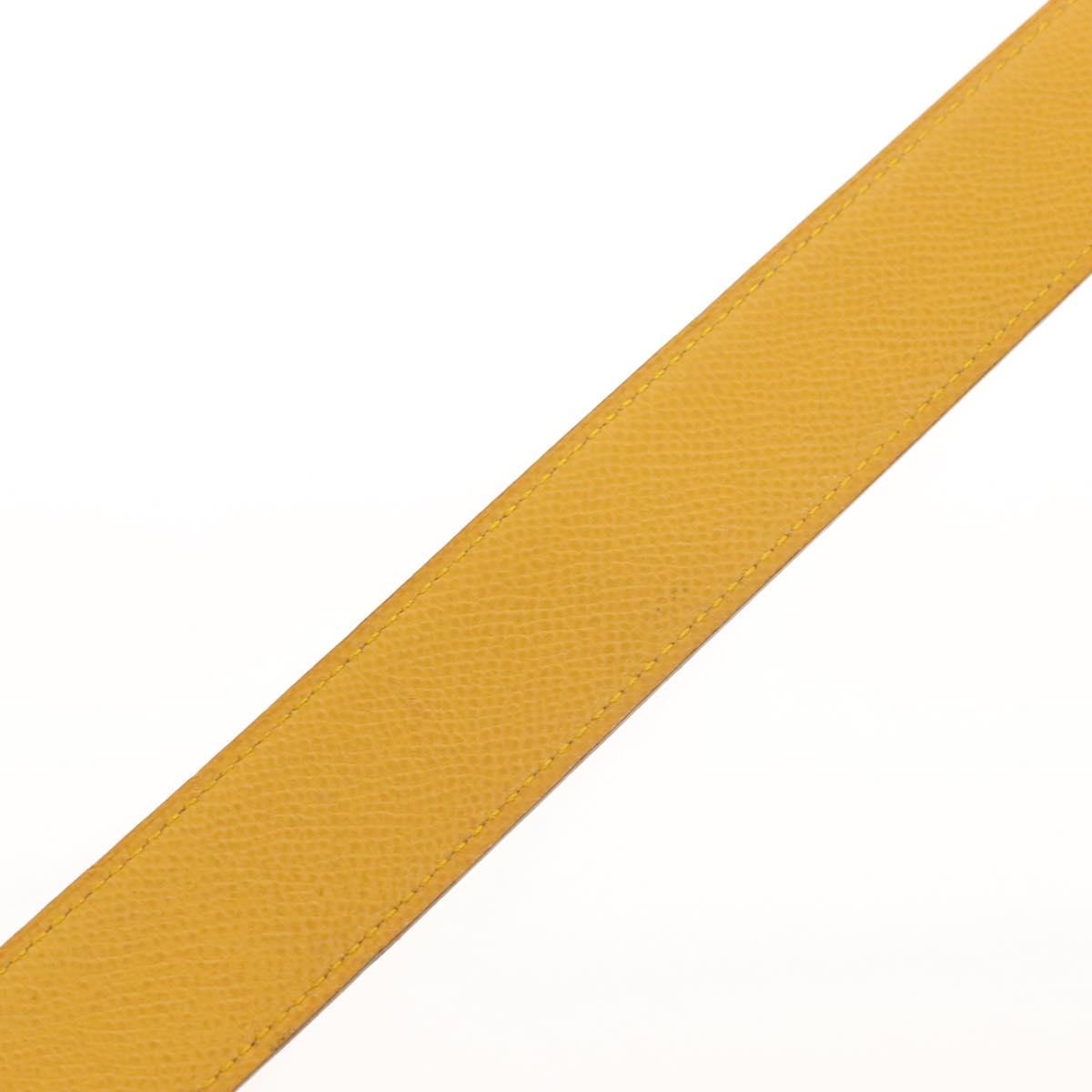 HERMES Constance H Belt Leather 33.5"" Green Auth 141710V