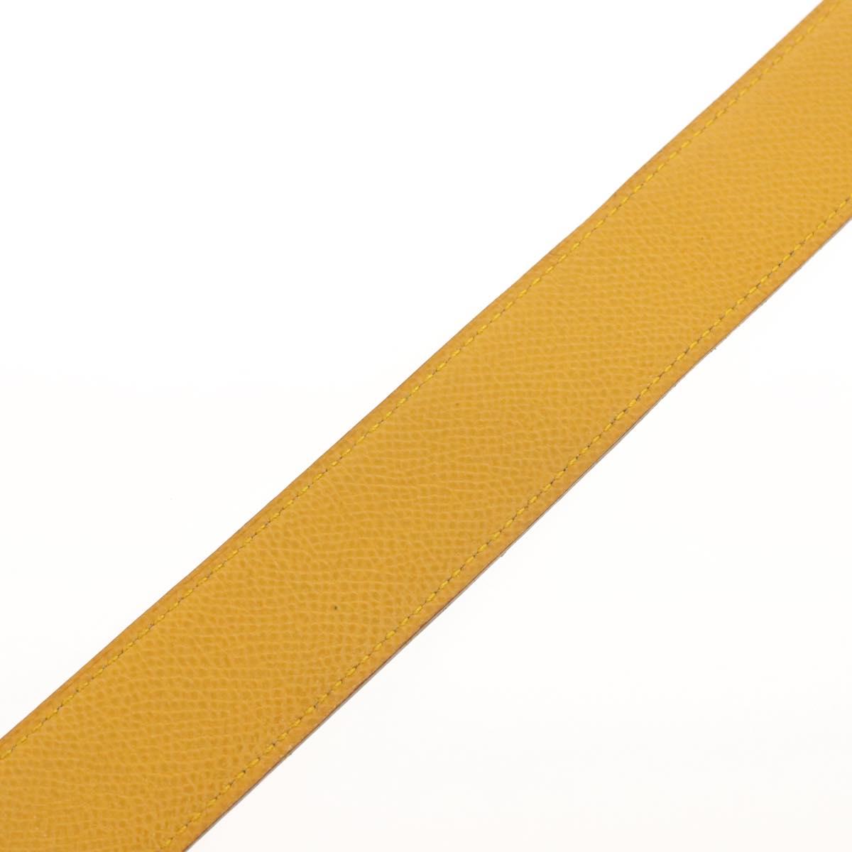 HERMES Constance H Belt Leather 33.5"" Green Auth 141710V