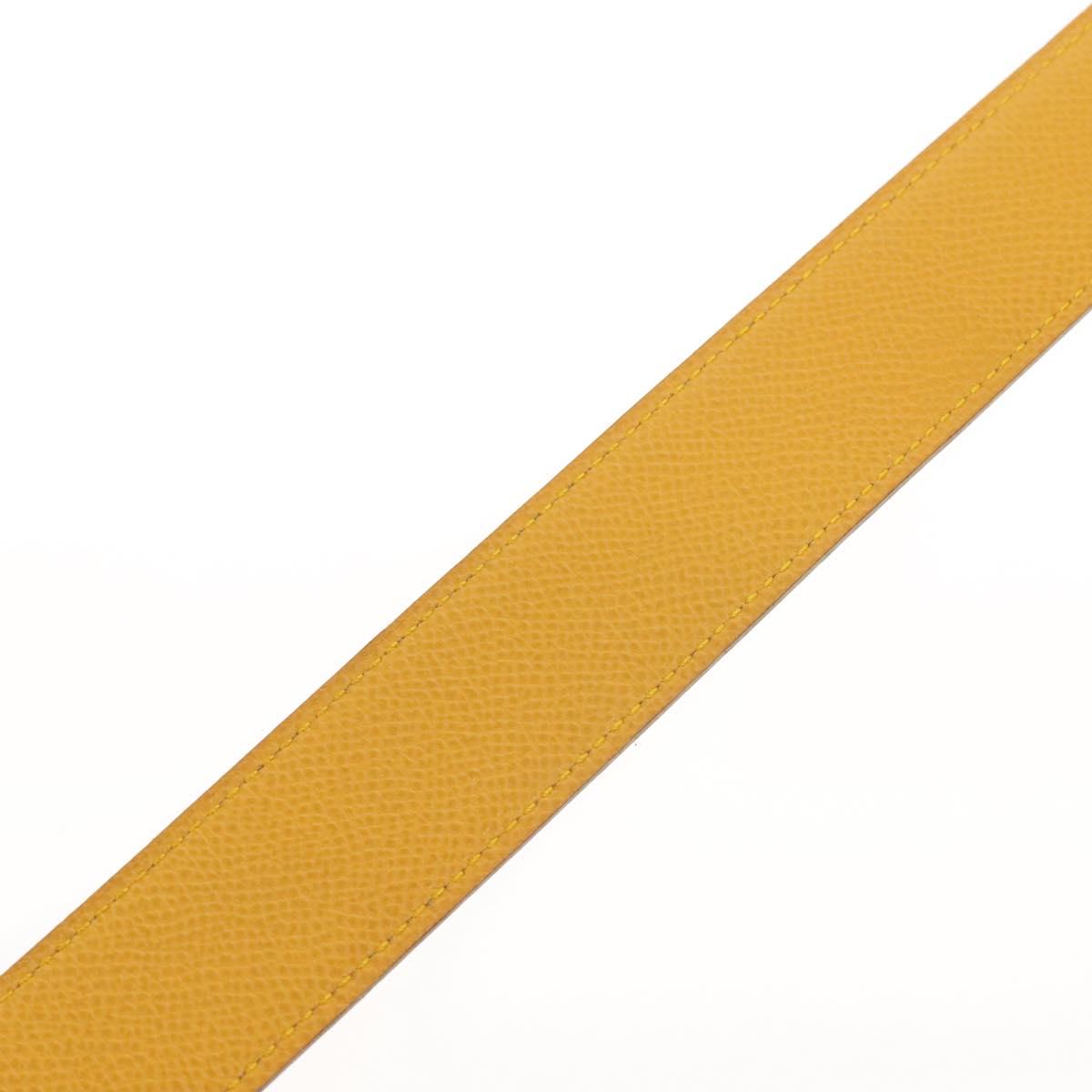 HERMES Constance H Belt Leather 33.5"" Green Auth 141710V
