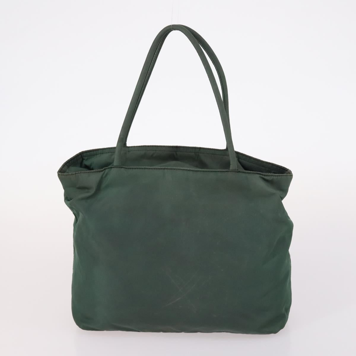 PRADA Shoulder Bag Nylon 3Set Beige Green pink Auth 141719