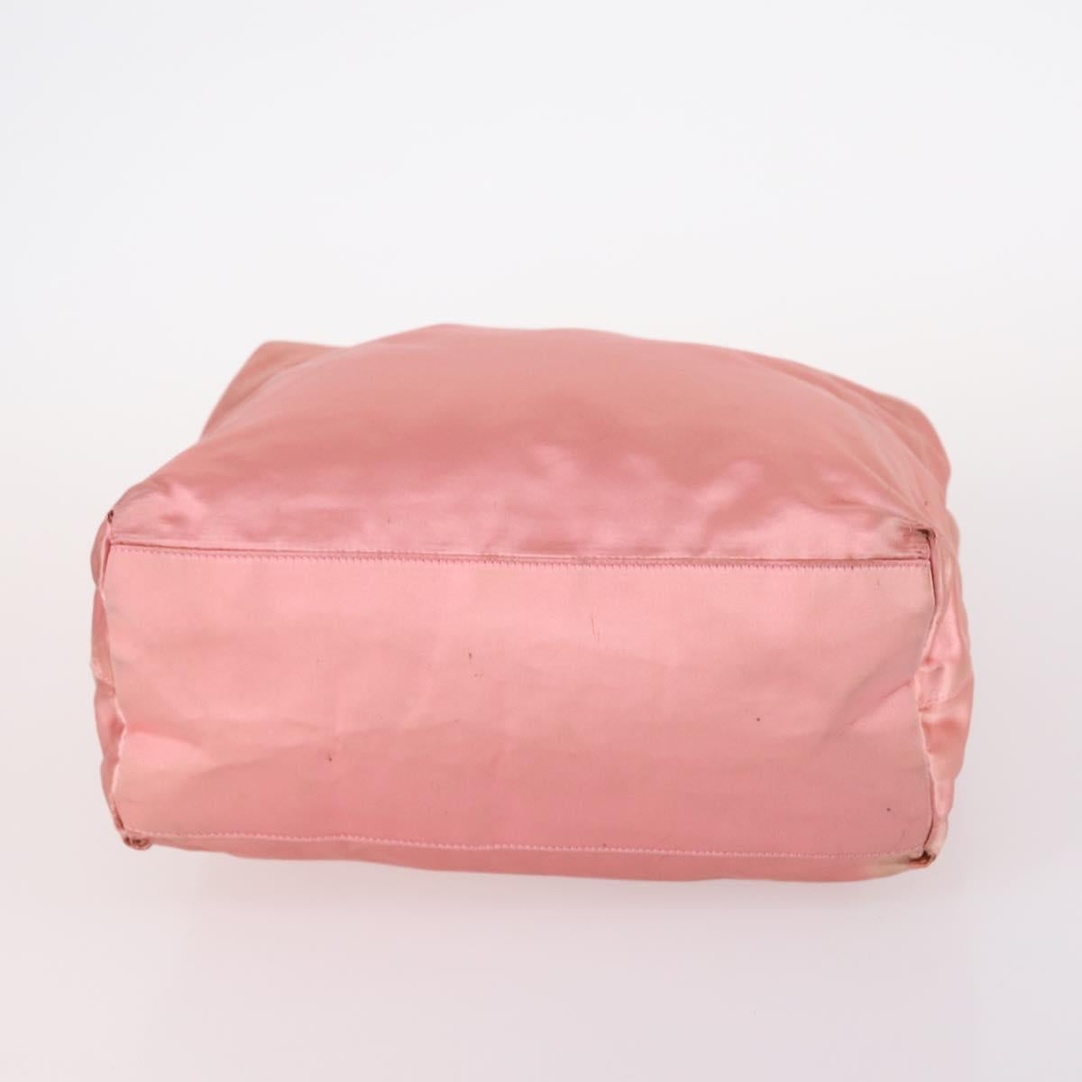 PRADA Shoulder Bag Nylon 3Set Beige Green pink Auth 141719