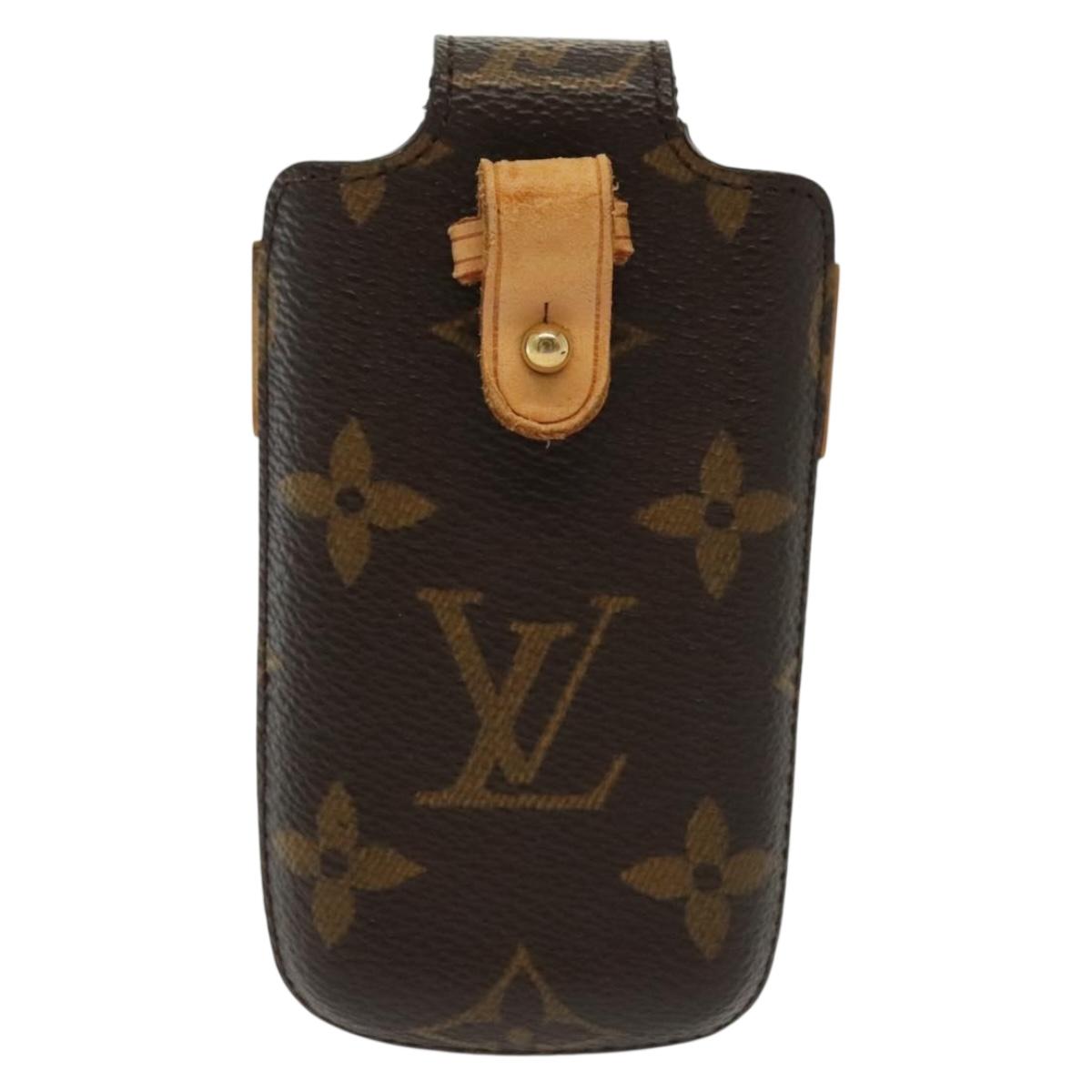 LOUIS VUITTON Etui Telephone International Phone Case 2Set M63064 Auth 141720