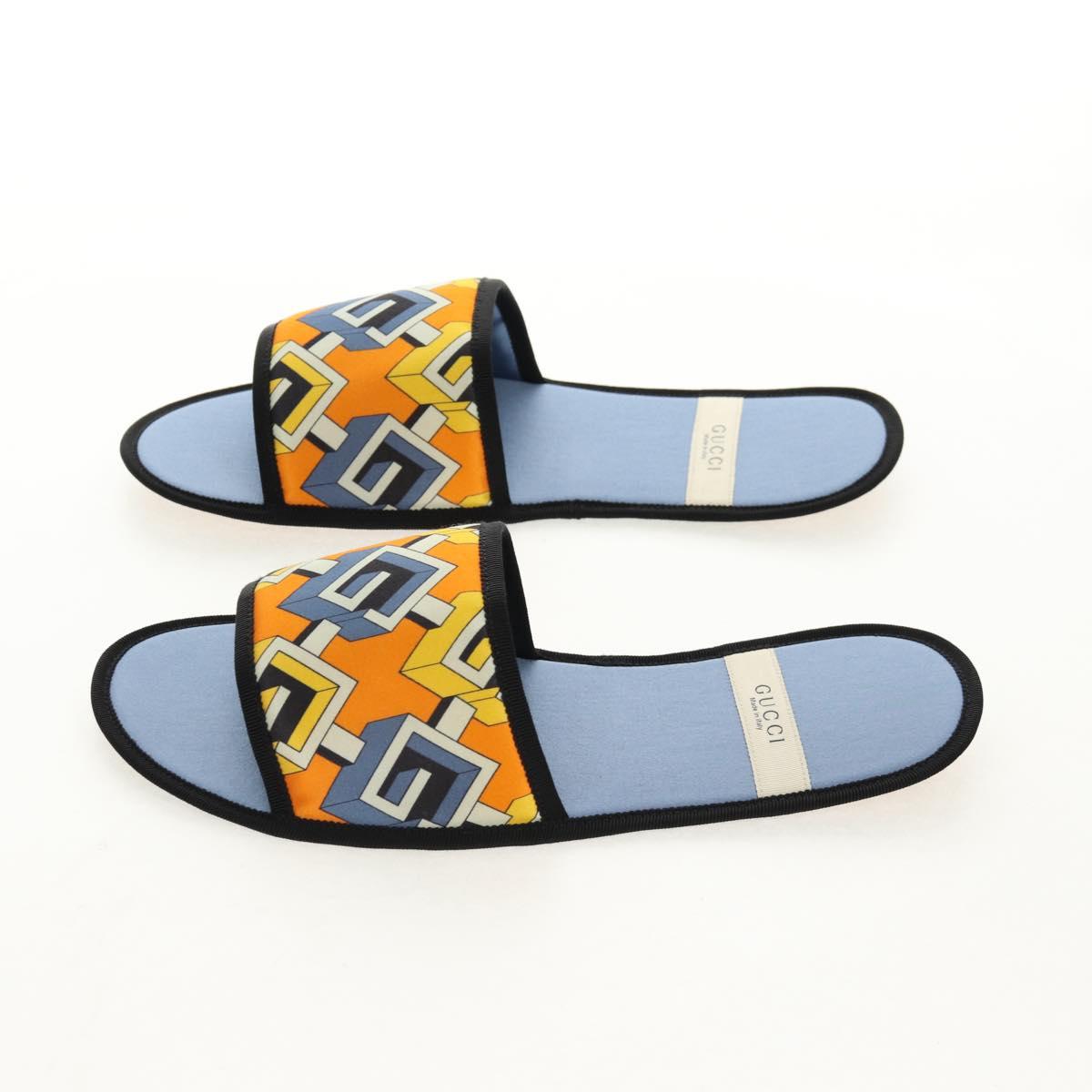 GUCCI Travel Set Travel Case Silk Orange Blue Auth 141722M