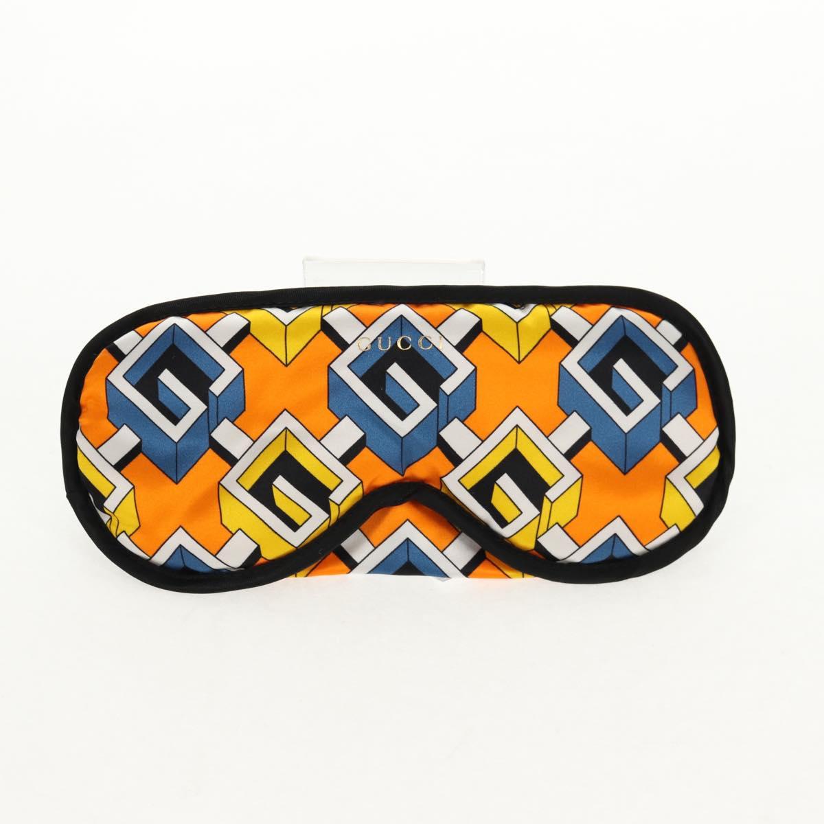 GUCCI Travel Set Travel Case Silk Orange Blue Auth 141722M