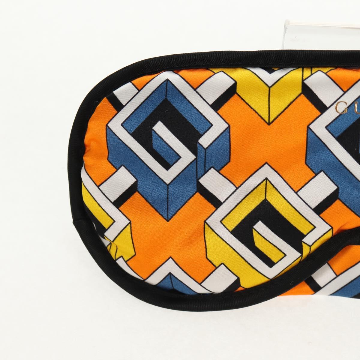 GUCCI Travel Set Travel Case Silk Orange Blue Auth 141722M