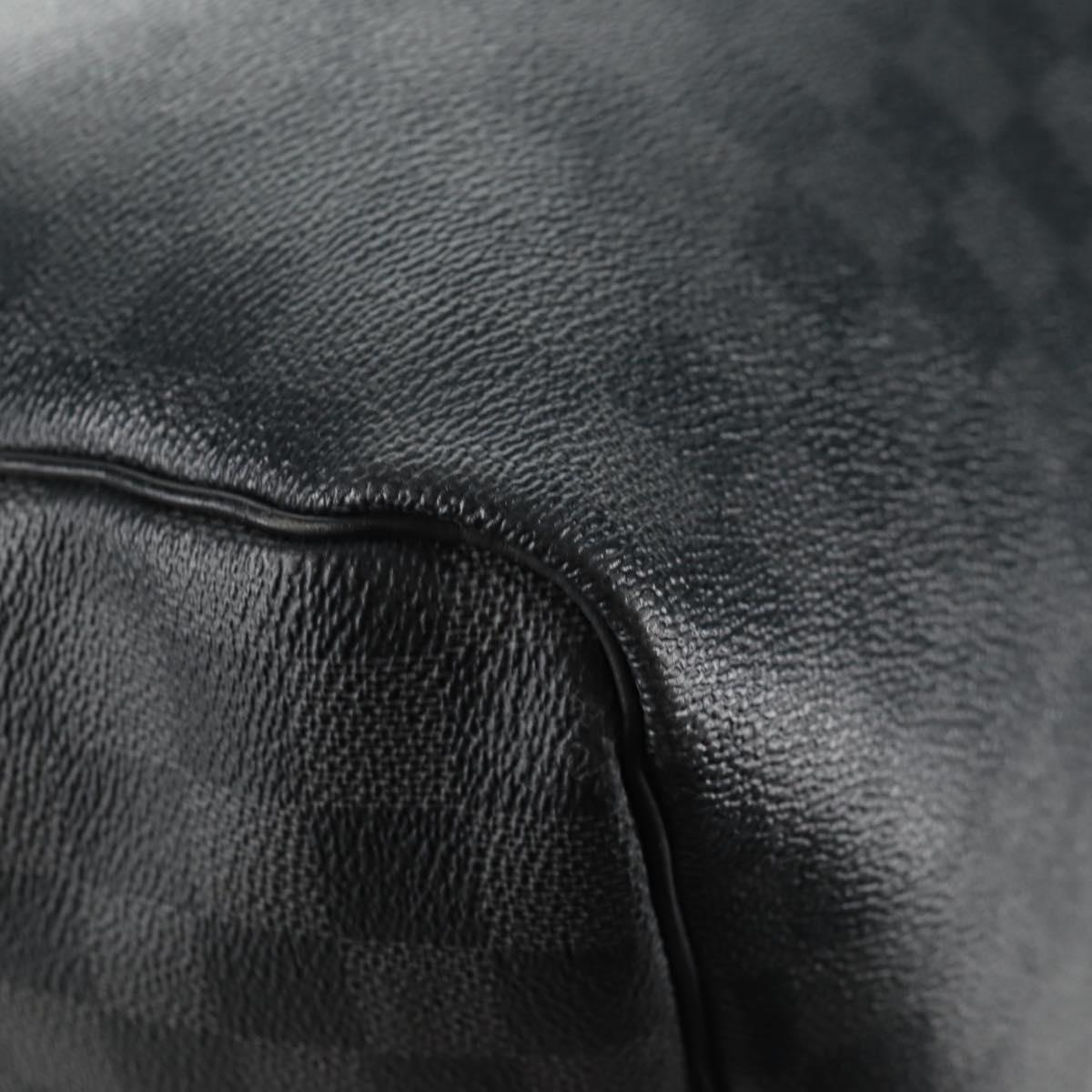 LOUIS VUITTON Damier Graphite Keepall Bandouliere 45 Bag N41057 LV Auth 141724V