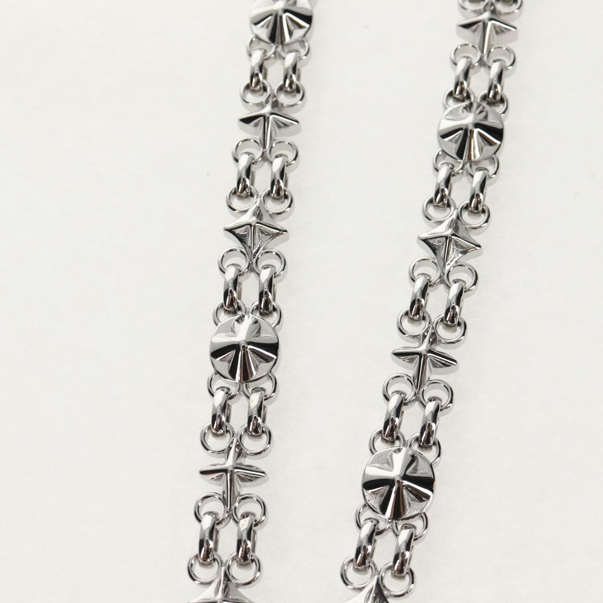 LOUIS VUITTON Chain Strap metal Silver LV Auth 141725M