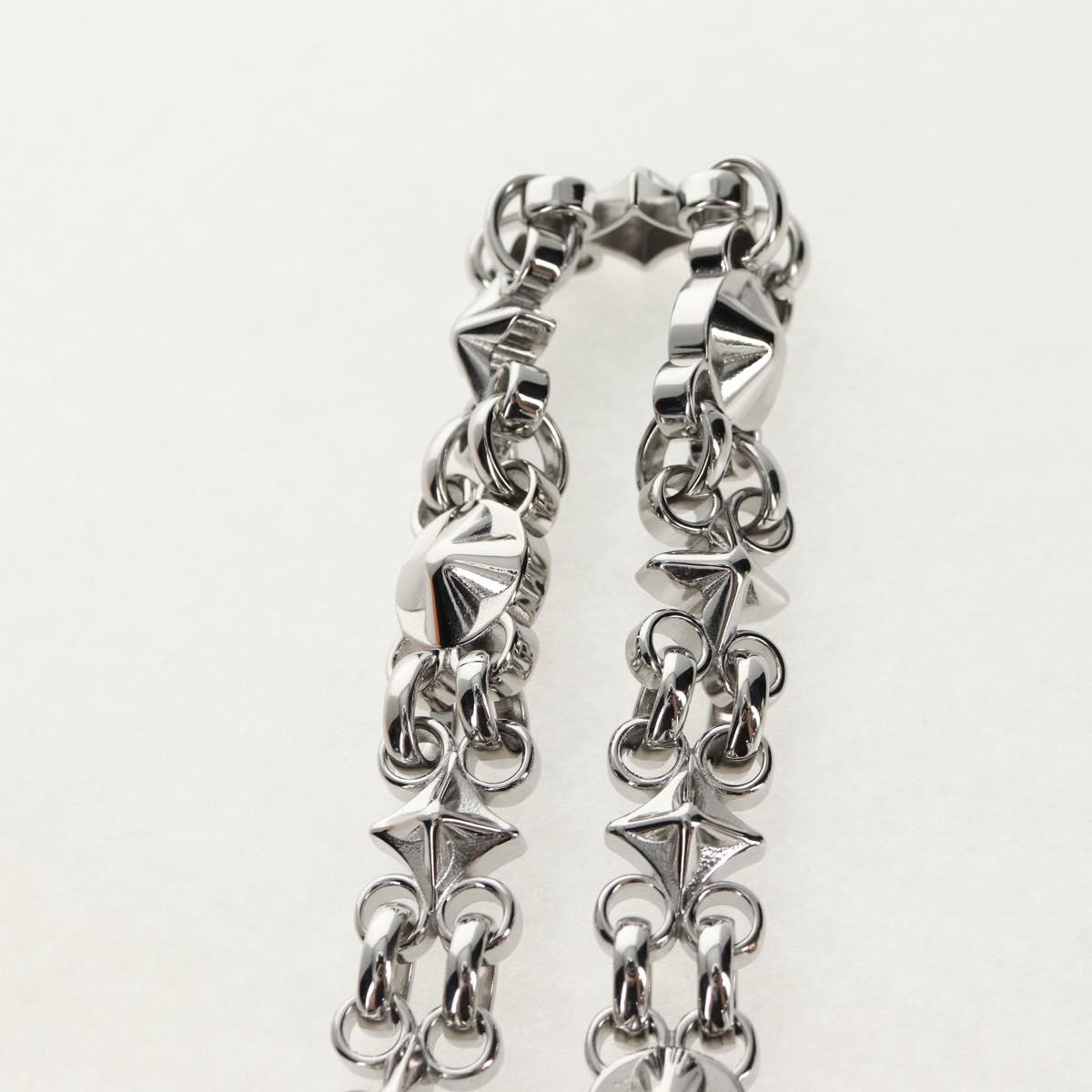 LOUIS VUITTON Chain Strap metal Silver LV Auth 141726M