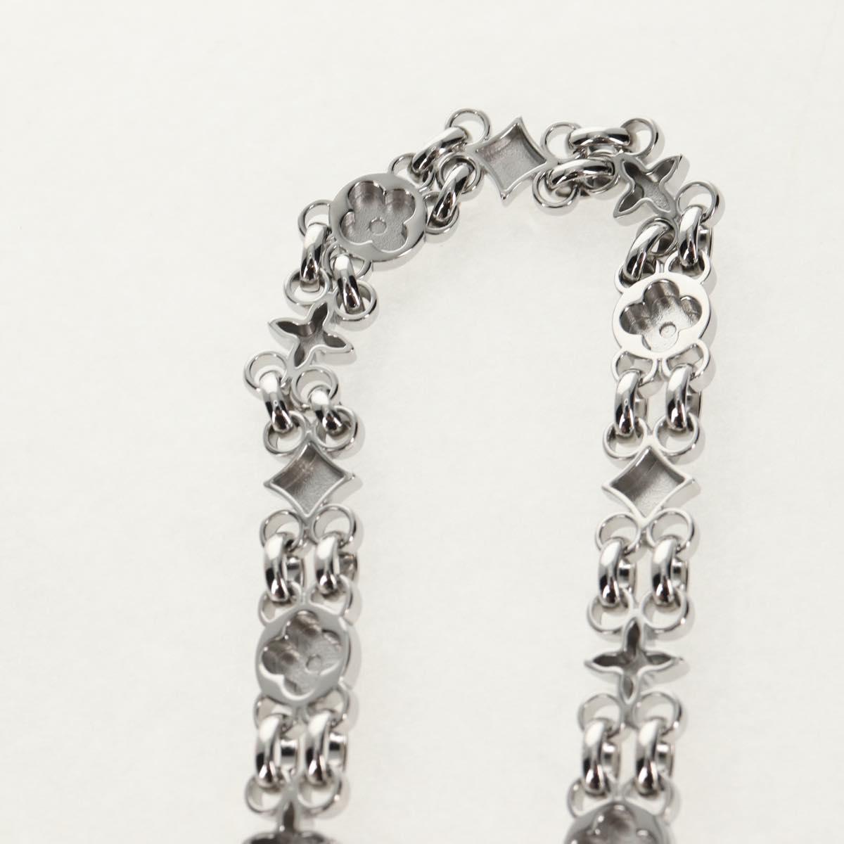 LOUIS VUITTON Chain Strap metal Silver LV Auth 141726M