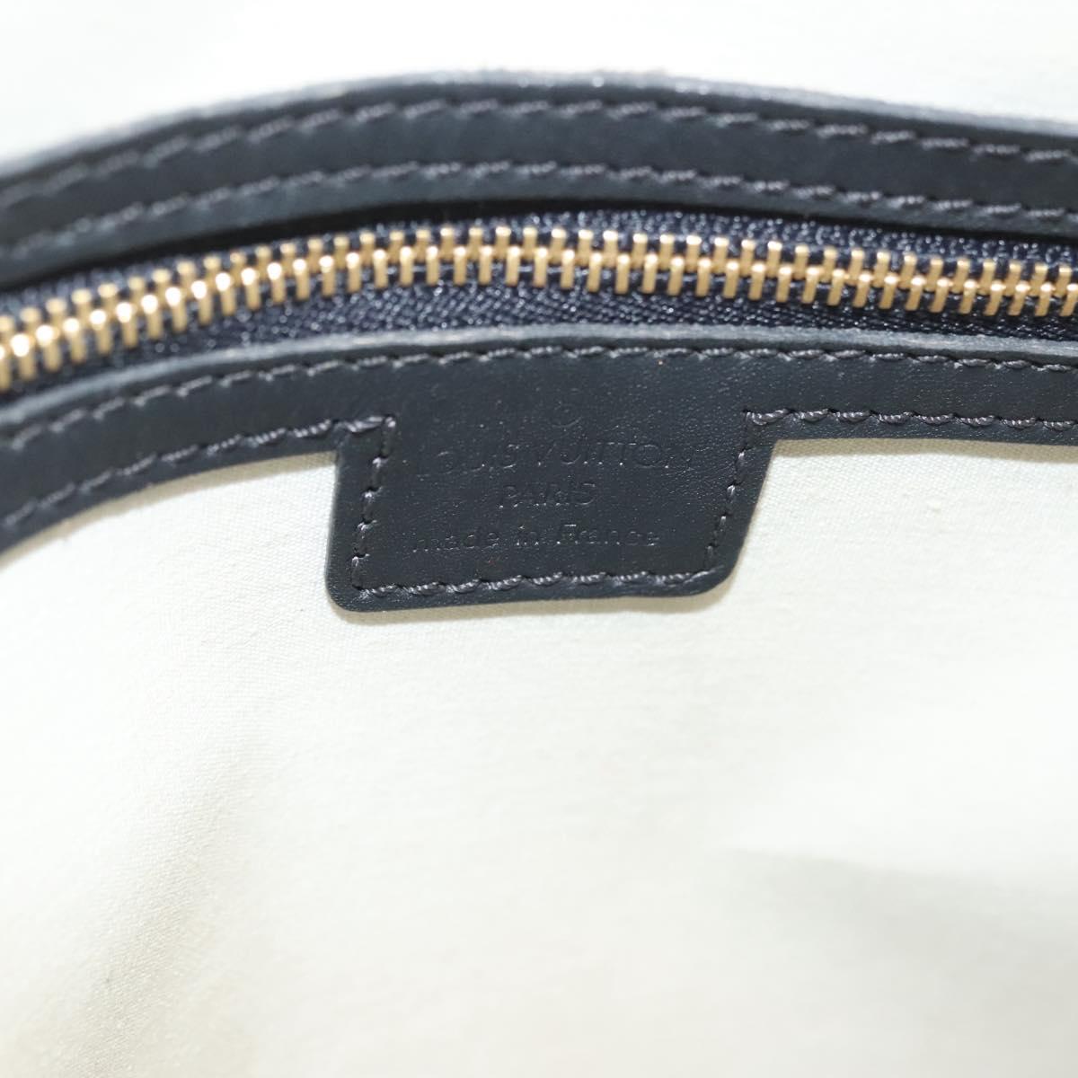 LOUIS VUITTON Monogram Mini Alma Haut Hand Bag Blue M92202 LV Auth 141760