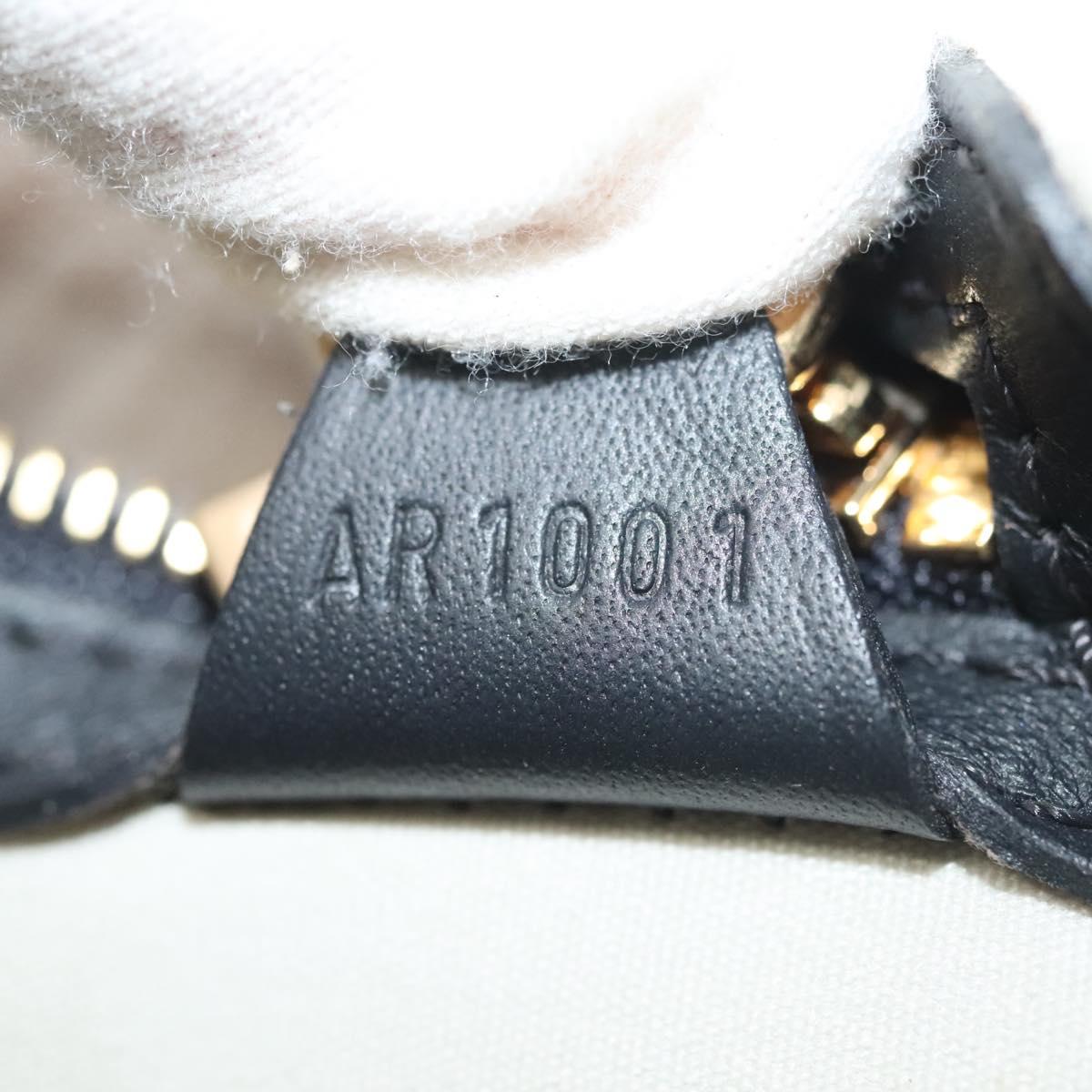 LOUIS VUITTON Monogram Mini Alma Haut Hand Bag Blue M92202 LV Auth 141760