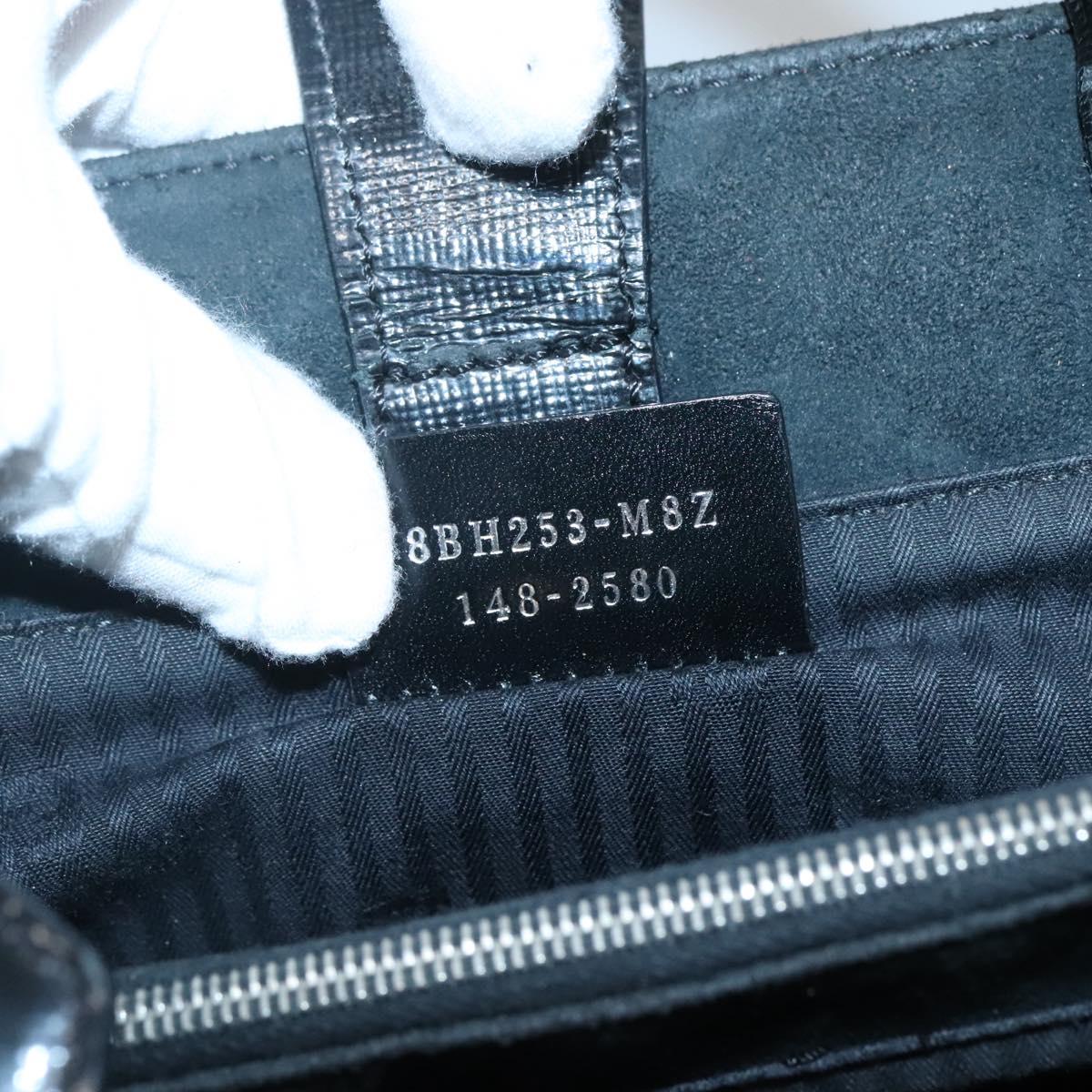 FENDI To joule Hand Bag Patent leather 2way Black Auth 141766
