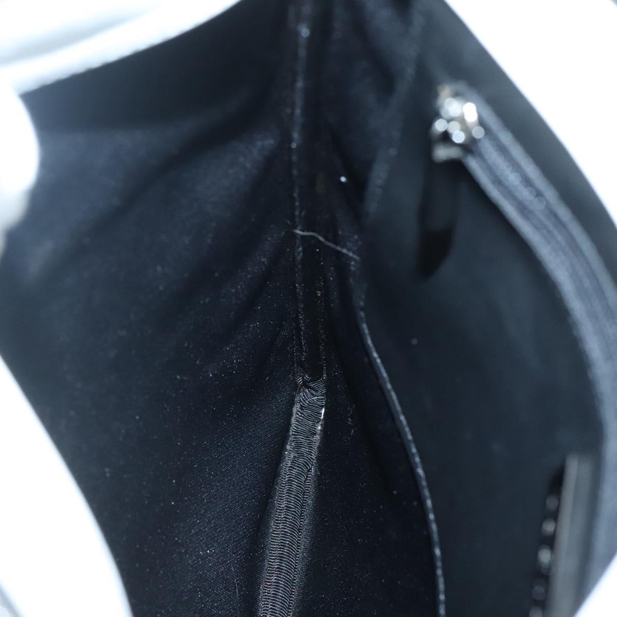 LOEWE Shoulder Bag PVC Black Silver Auth 141812