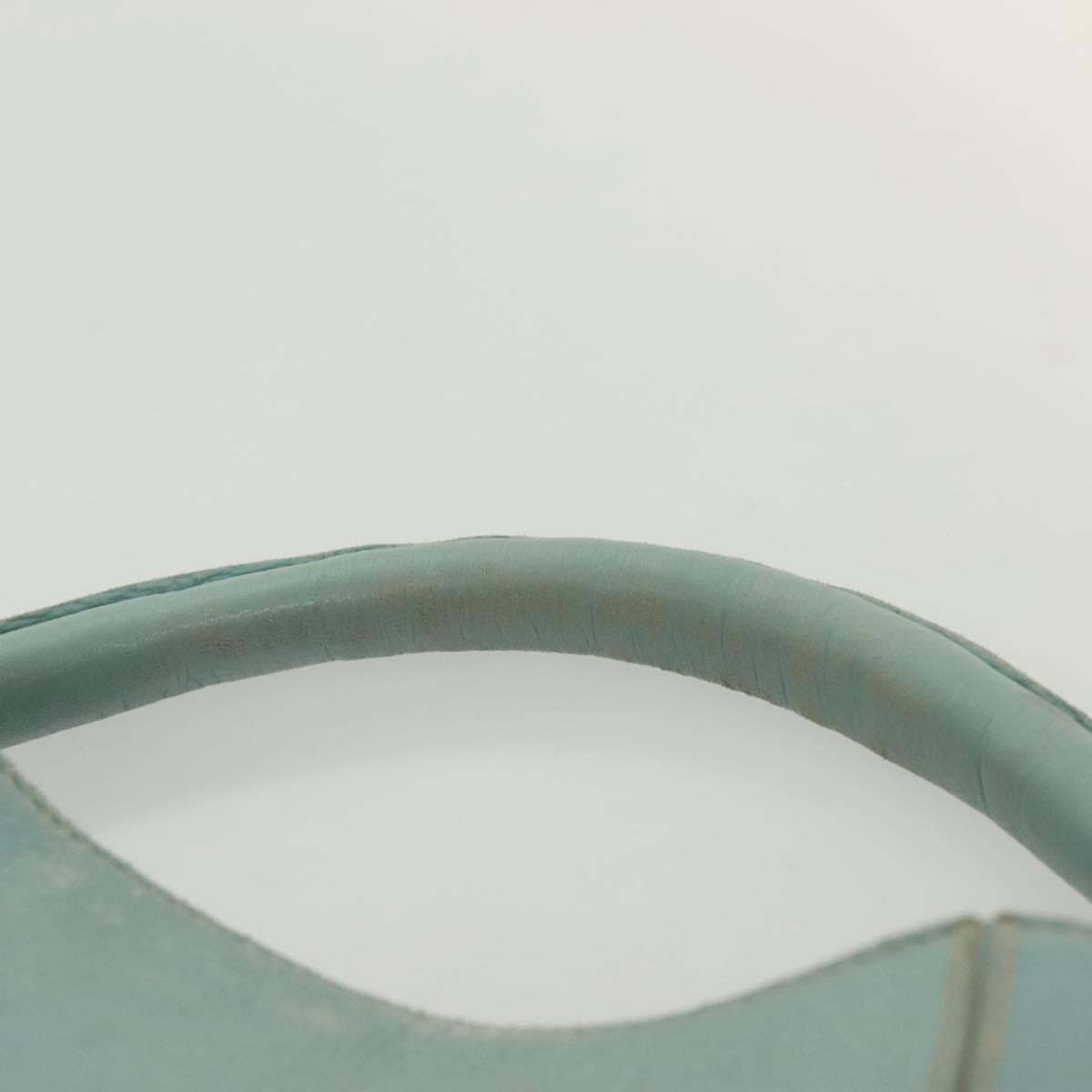 BOTTEGA VENETA Shoulder Bag Leather Light Blue 115778 Auth 141815