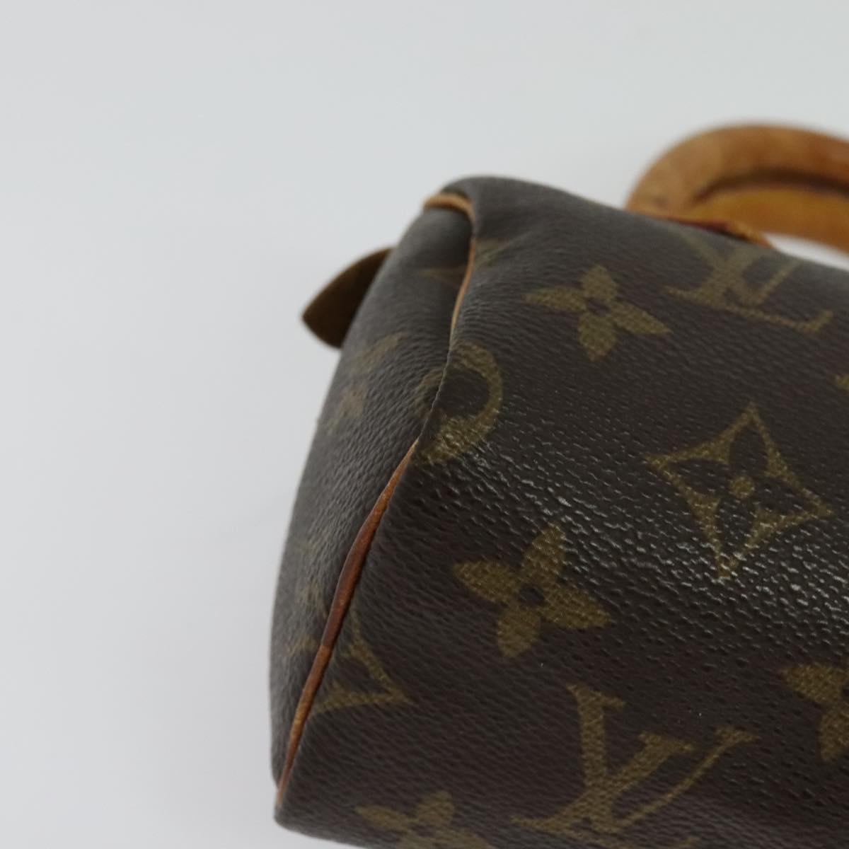 LOUIS VUITTON Monogram Mini Speedy Hand Bag M41534 LV Auth 141863