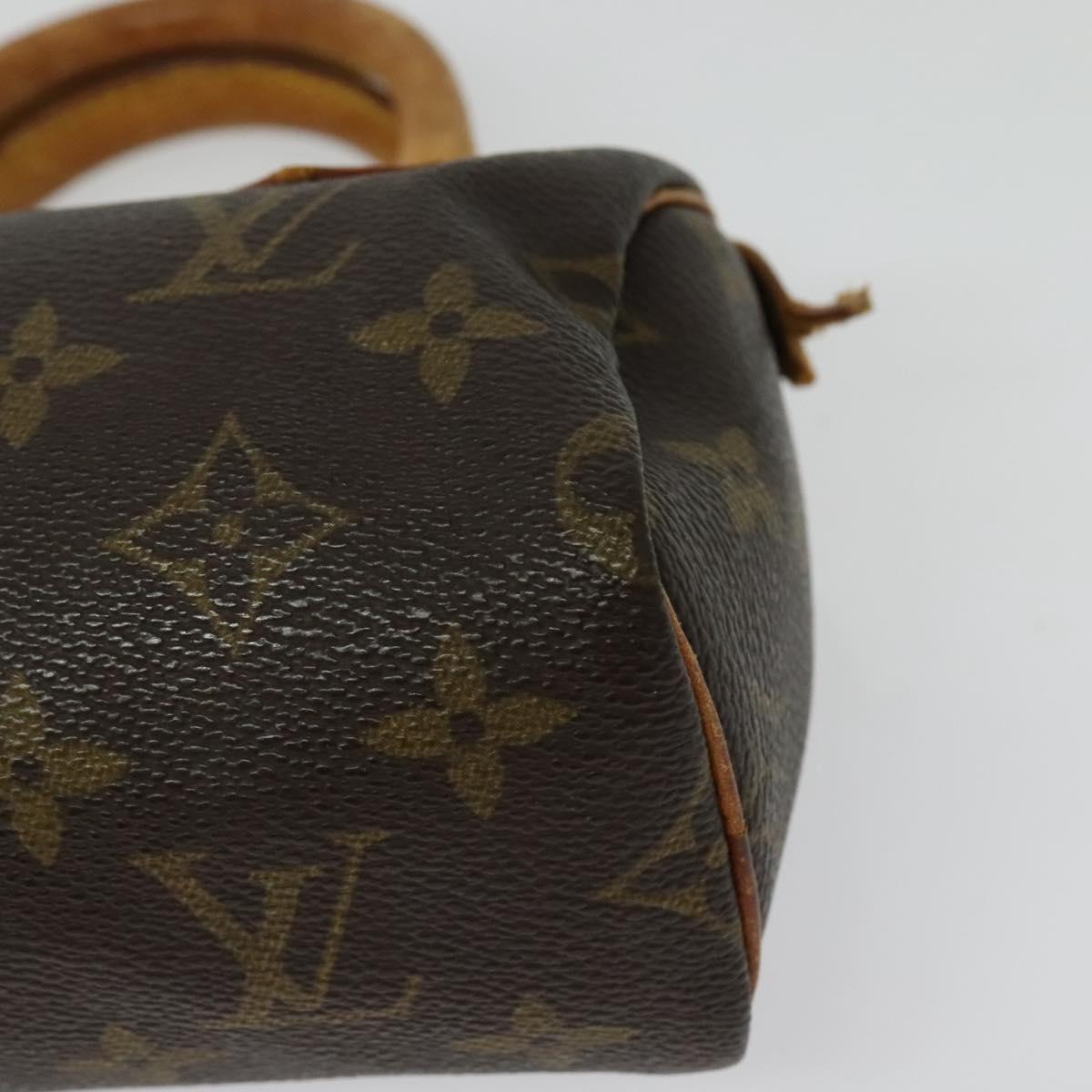 LOUIS VUITTON Monogram Mini Speedy Hand Bag M41534 LV Auth 141863
